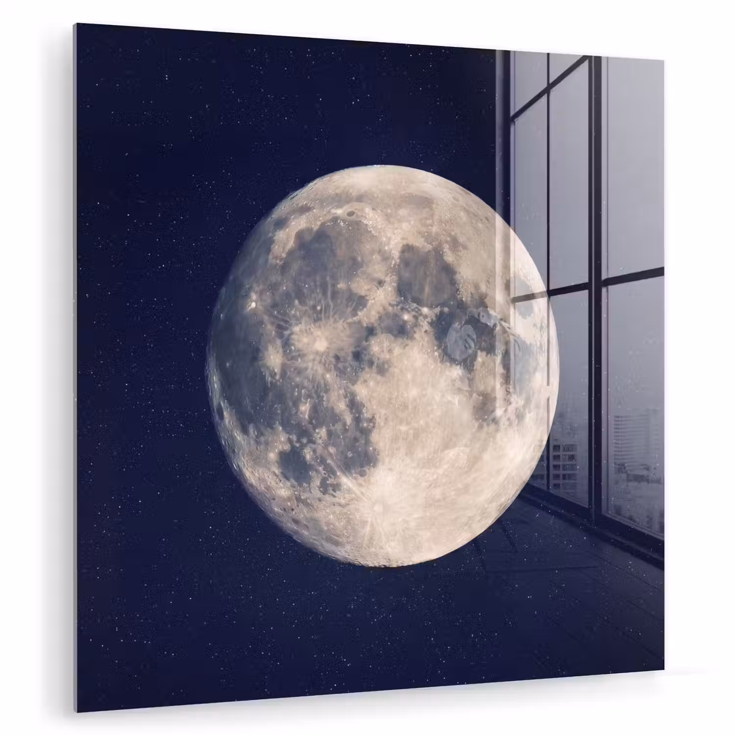 Ruimte - Maan - Kosmos plexiglas 5mm klein -zzzproduct_nieuw