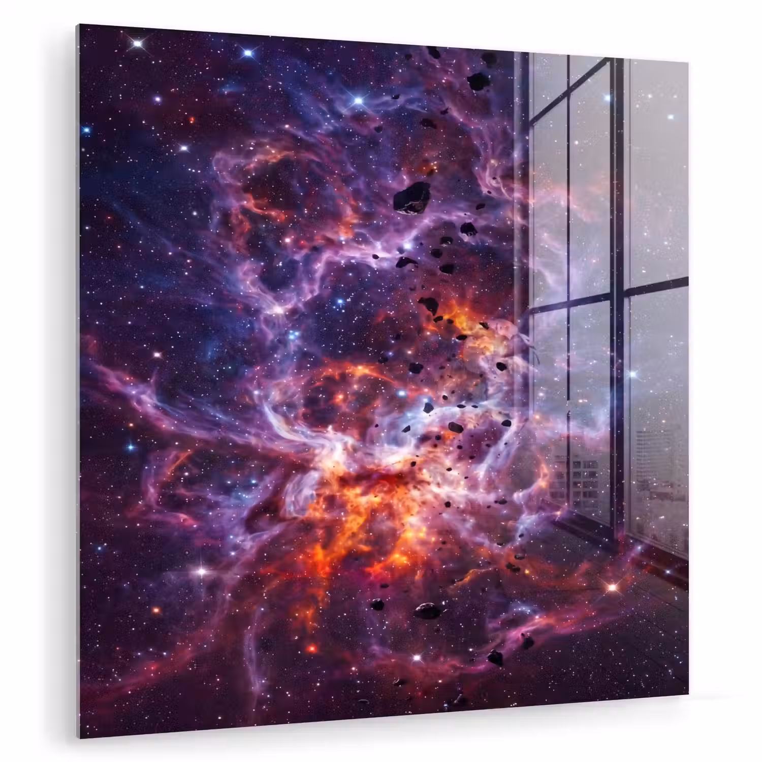 Space - Stars - Abstract - Colorful plexiglas 5mm klein -zzzproduct_nieuw