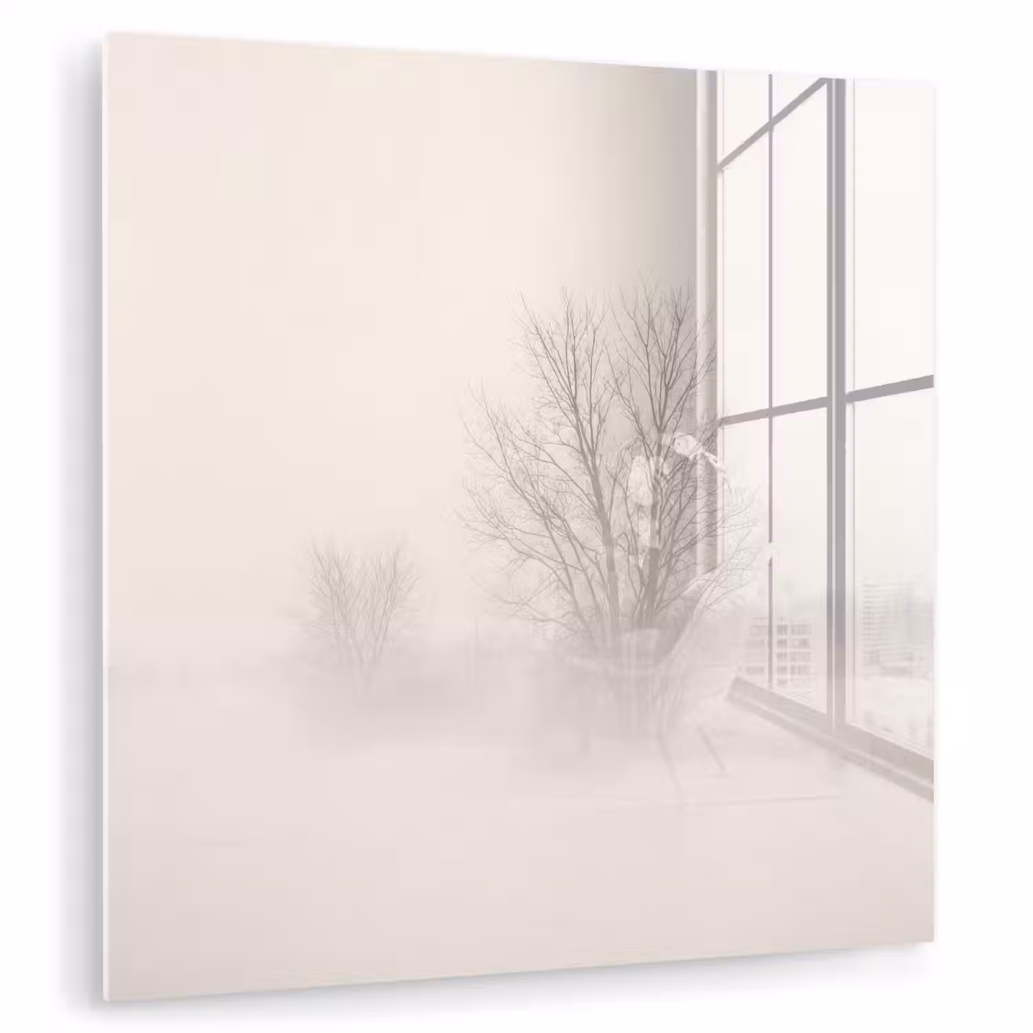Boom - Mist - Sneeuw - Winter - Minimalistisch plexiglas 5mm klein -zzzproduct_nieuw