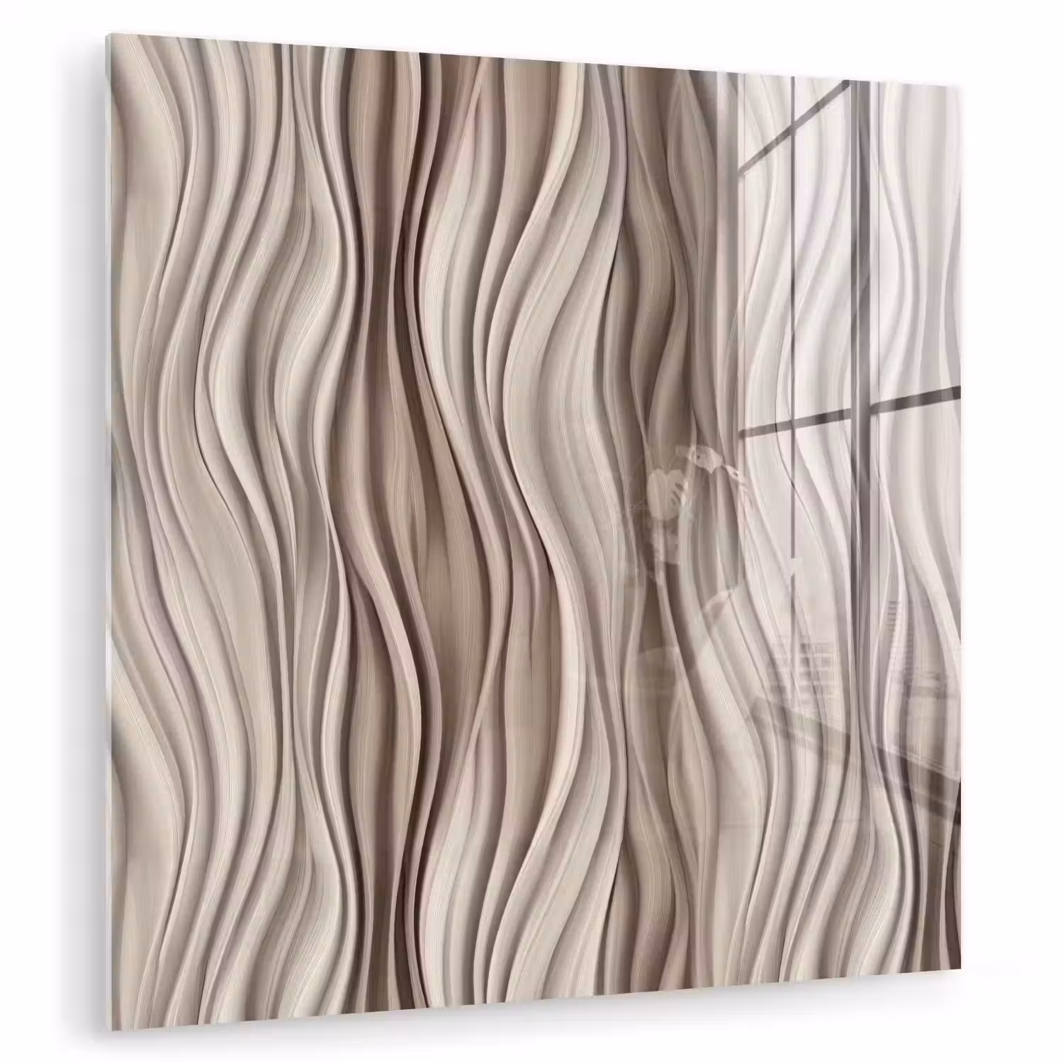 Golven - 3D - Crème plexiglas 5mm klein 11 -zzzproduct_nieuw
