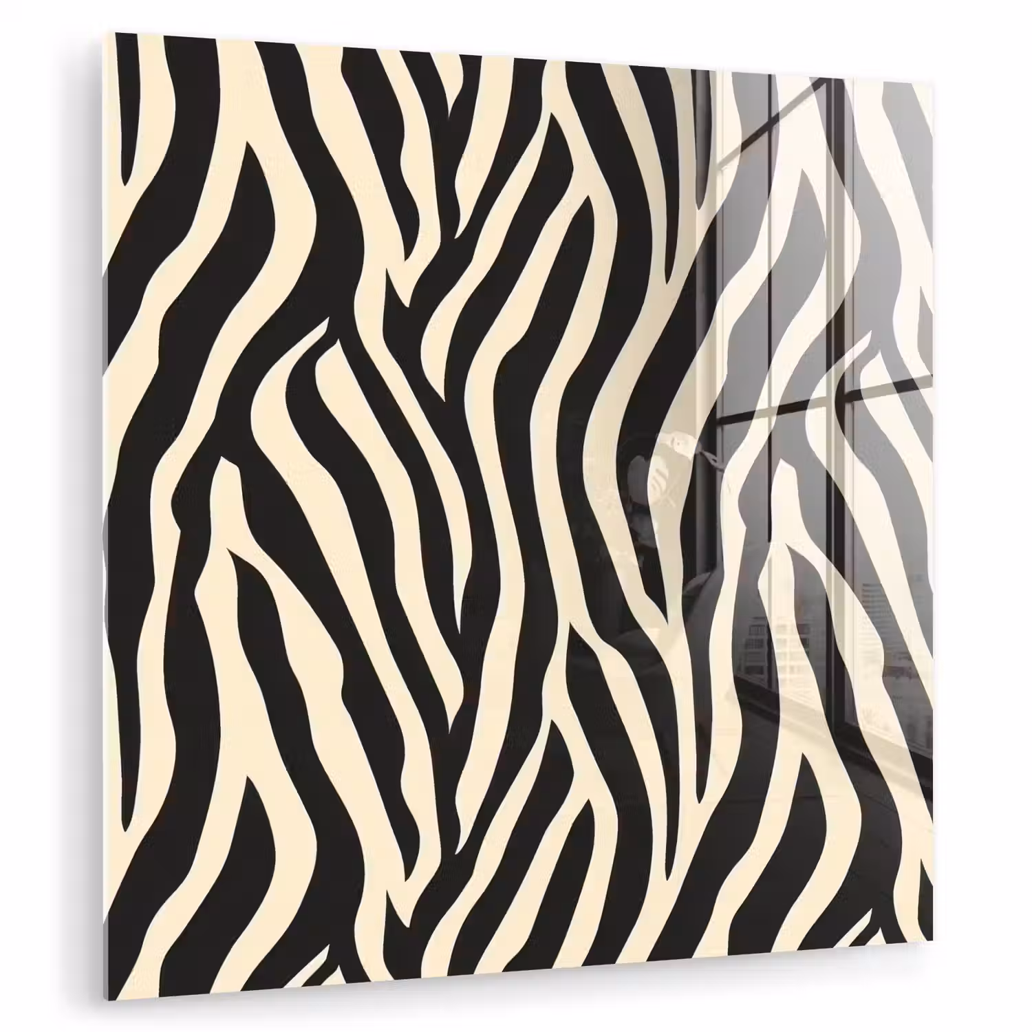Zebra - Print - Klassiek - Zwart plexiglas 5mm klein 11 -zzzproduct_nieuw
