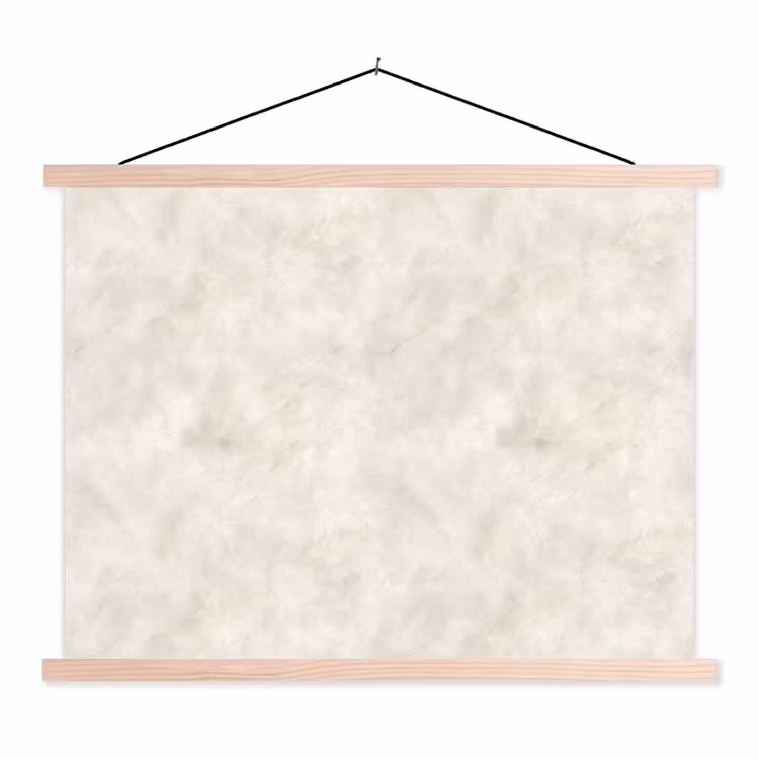 Crèmebeige - Marmer - Aders textielposter latten blank klein 122 -3d
