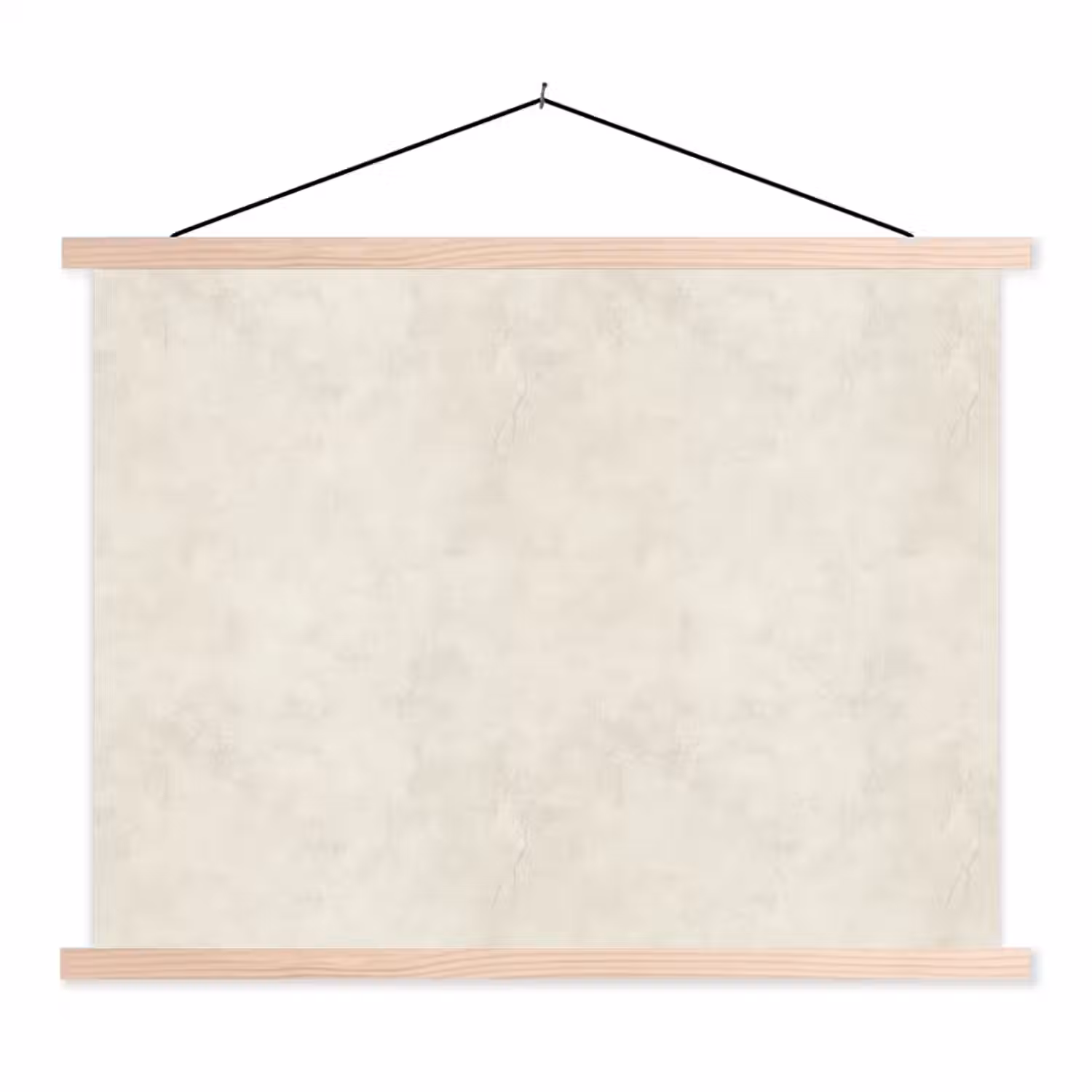 Crème - Egaal - Beton textielposter latten blank klein 122 -3d