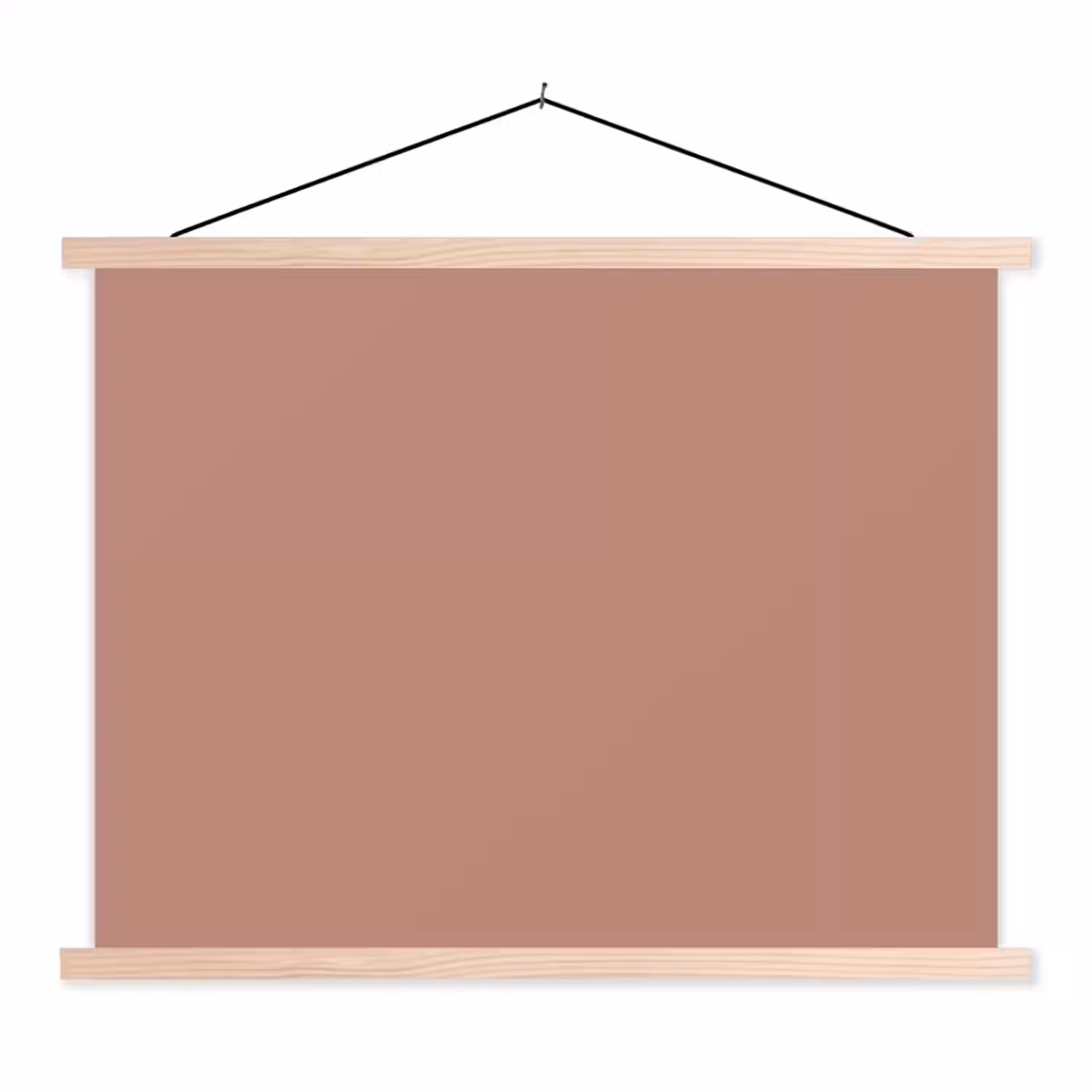 Earthy - Blusher - Roze textielposter latten blank klein 122 -3d