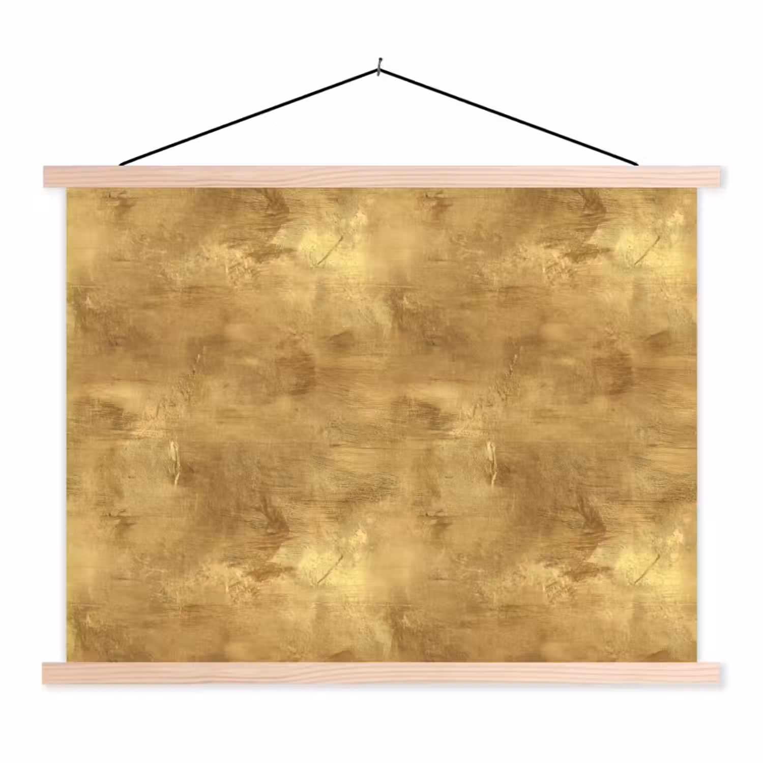 Industrieel - Textuur - Goud textielposter latten blank klein 122 -3d