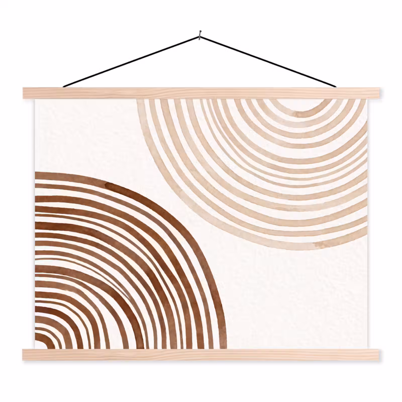 Hanging Poster - Lines - Minimalist - Art - Lijnen - Minimalistisch - Kunst textielposter latten blank klein