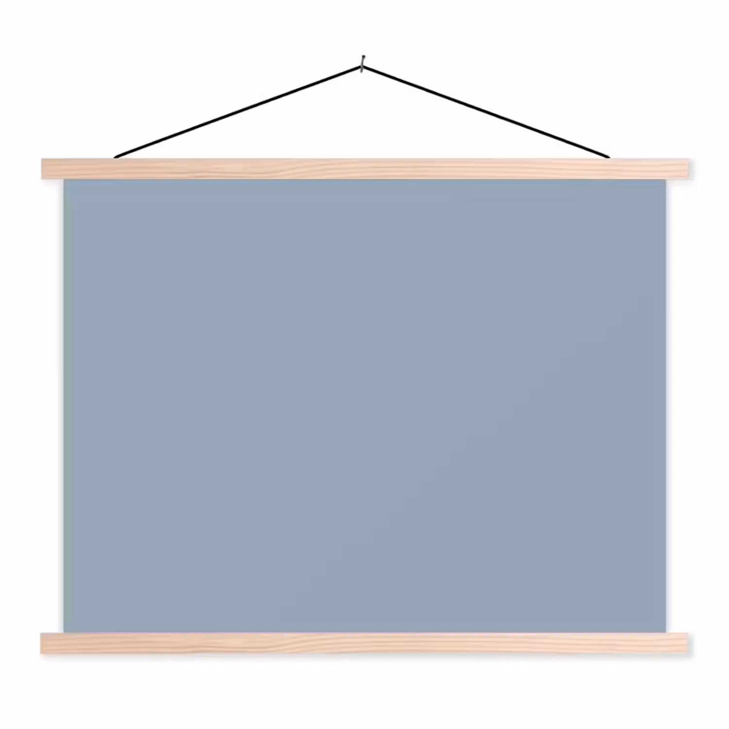 Mellow - Breeze - Blauw textielposter latten blank klein 122 -3d