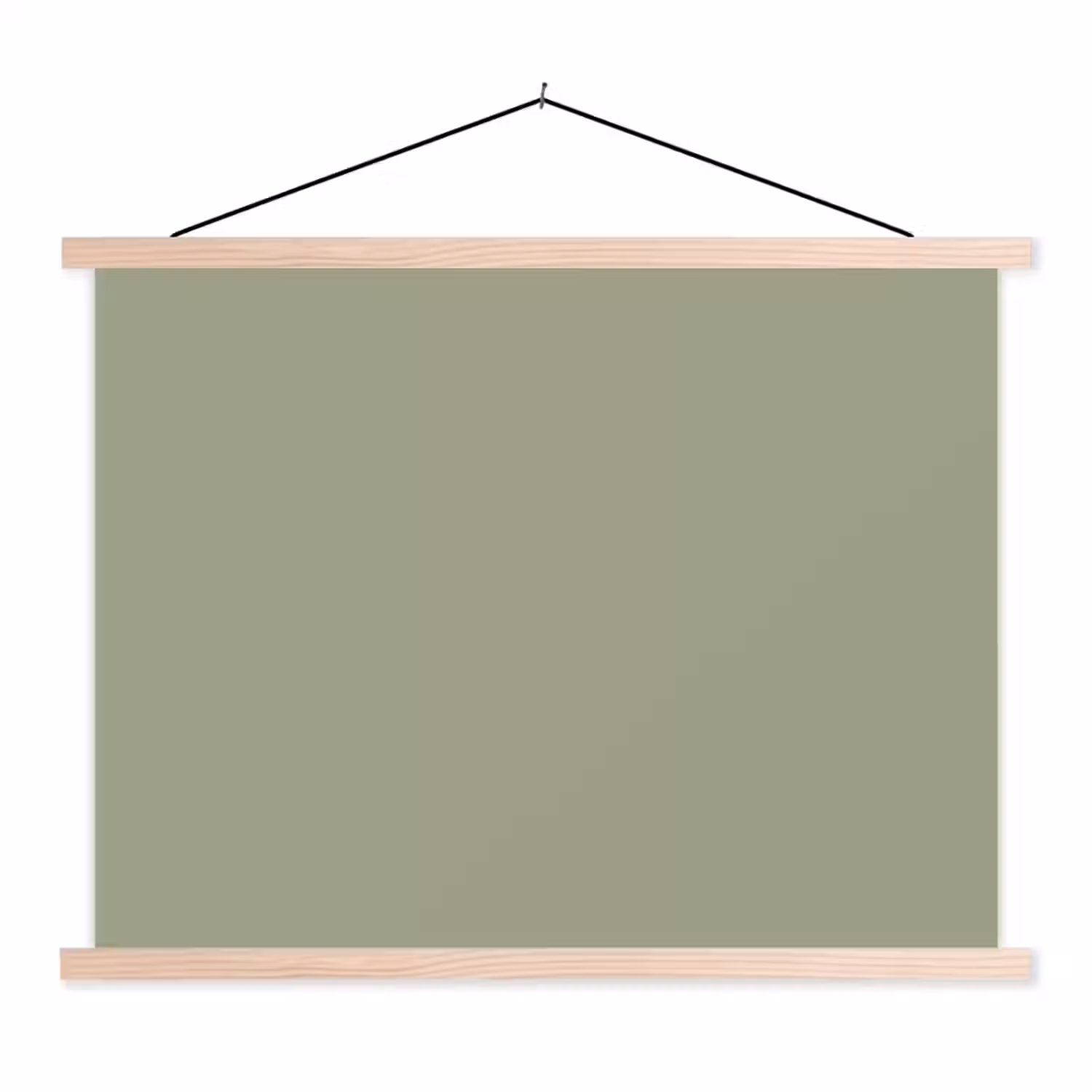 Sage - Mist - Groen textielposter latten blank klein 122 -3d