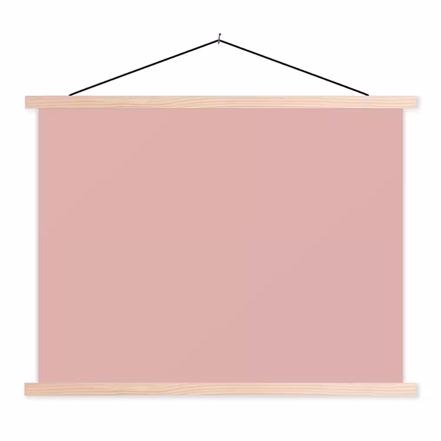 Soft - Blush - Roze textielposter latten blank klein 122 -3d