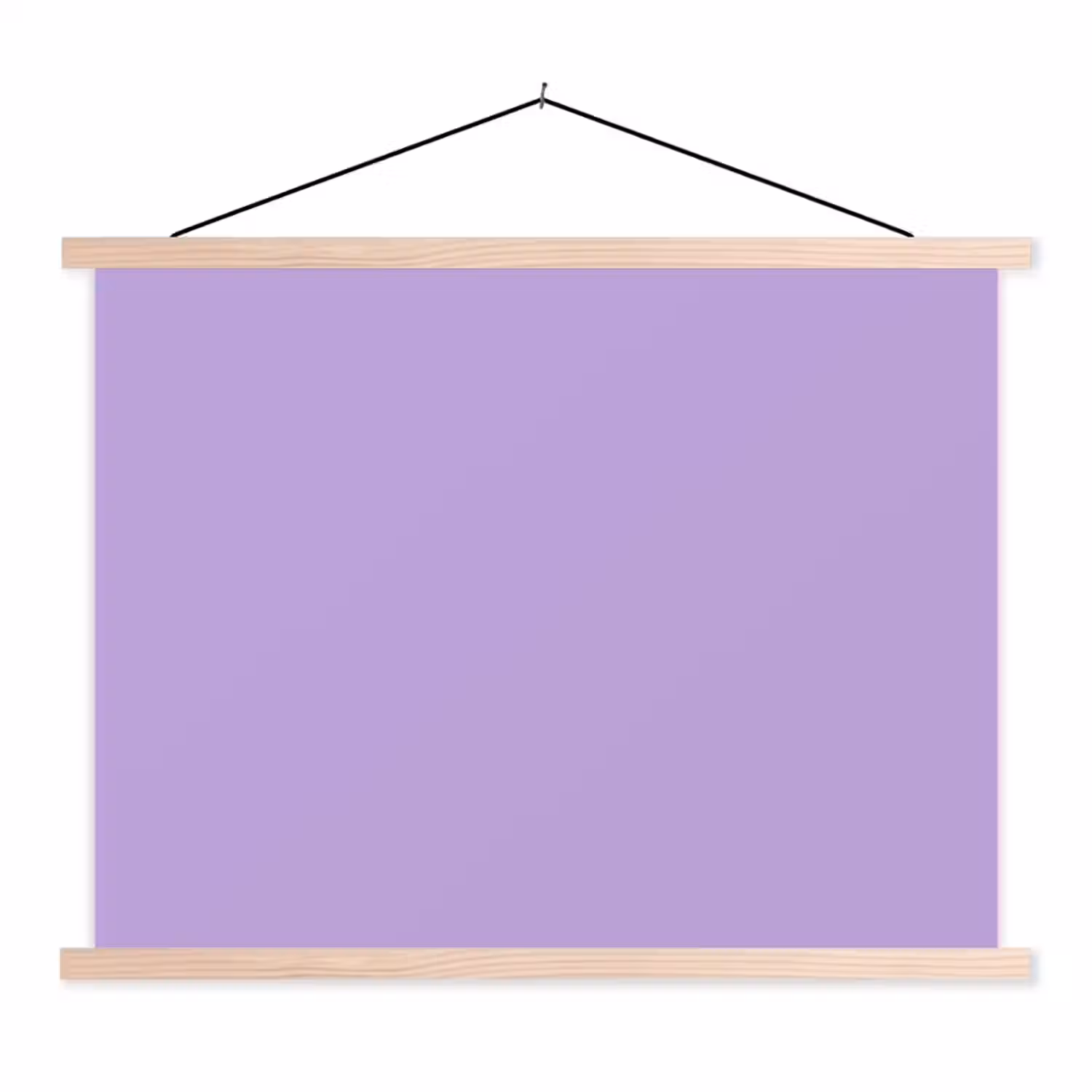 Soft - Lavender - Paars textielposter latten blank klein 122 -3d
