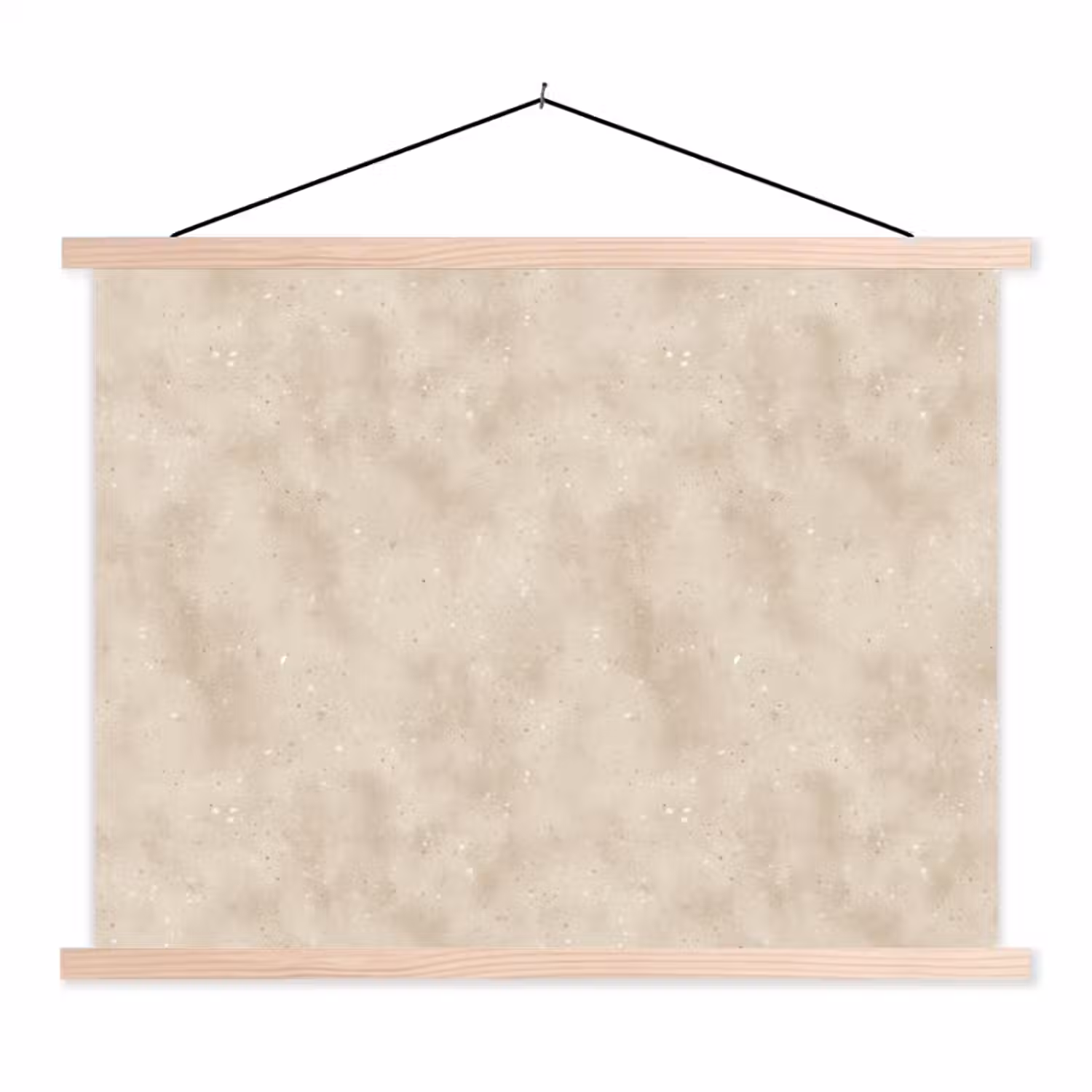 Structuur - Spikkels - Beige textielposter latten blank klein 122 -3d