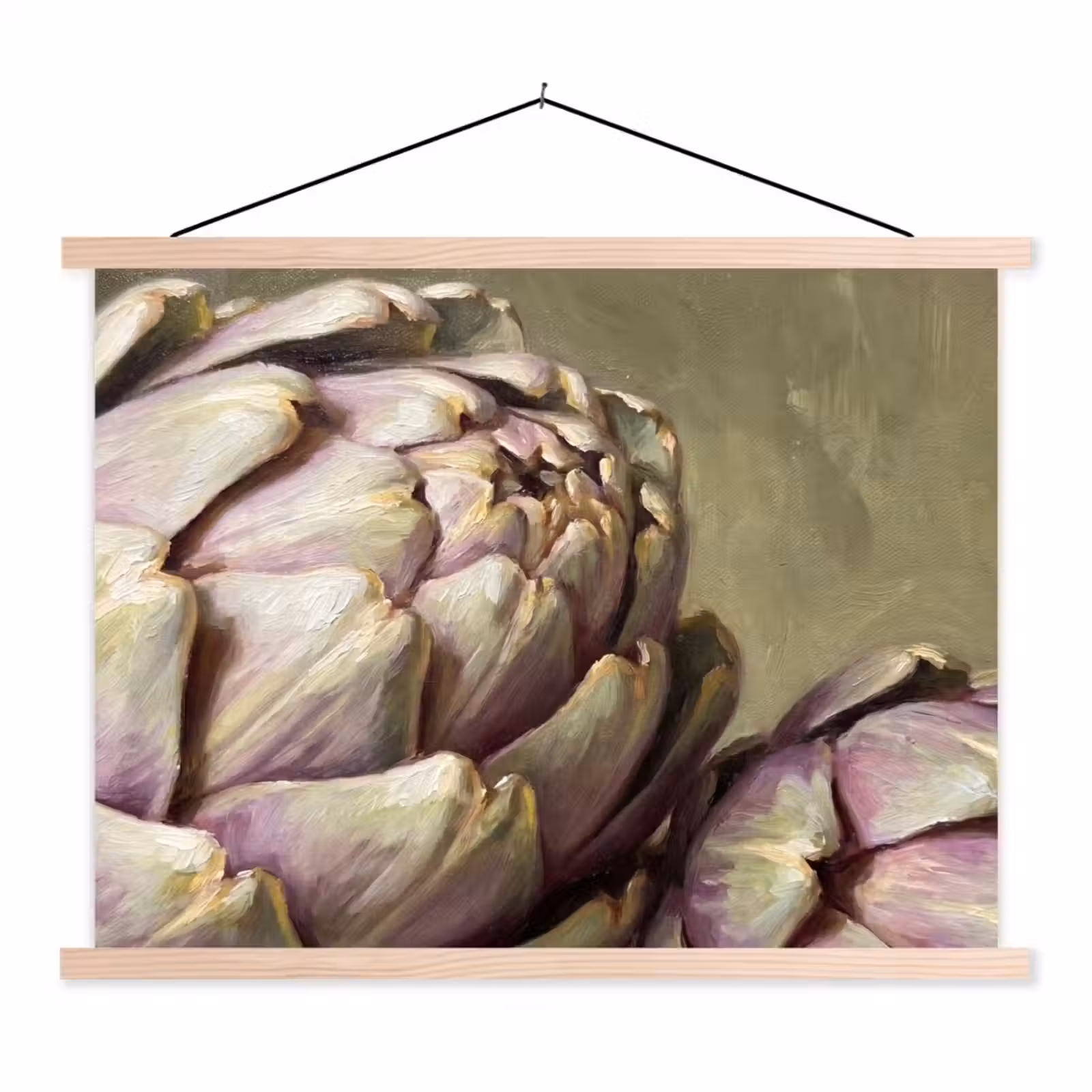 Hanging Poster - Vegetables - Still Life - Painting - Groente - Stilleven - Schilderij textielposter latten blank klein