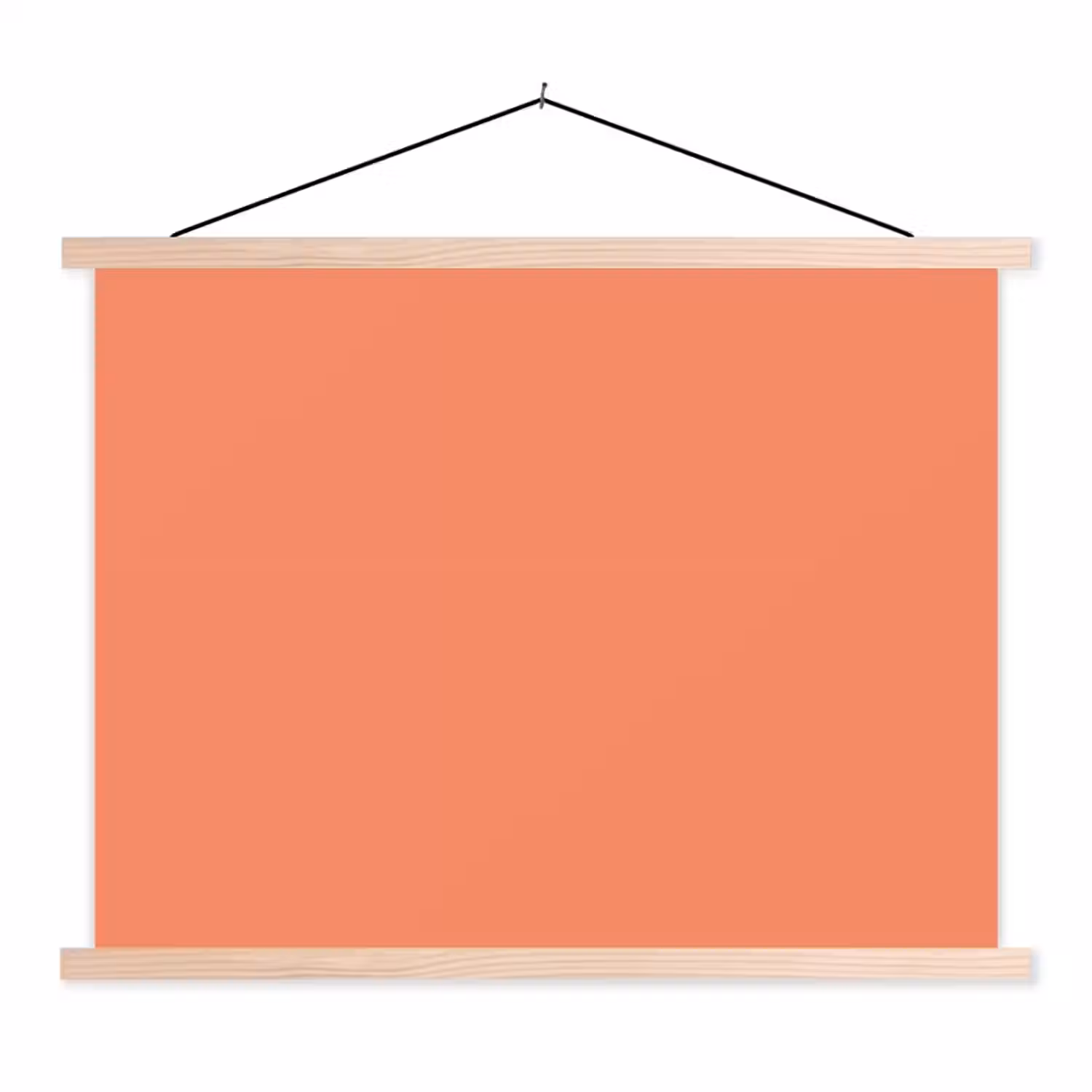 Warm - Clay - Terracotta textielposter latten blank klein 122 -3d