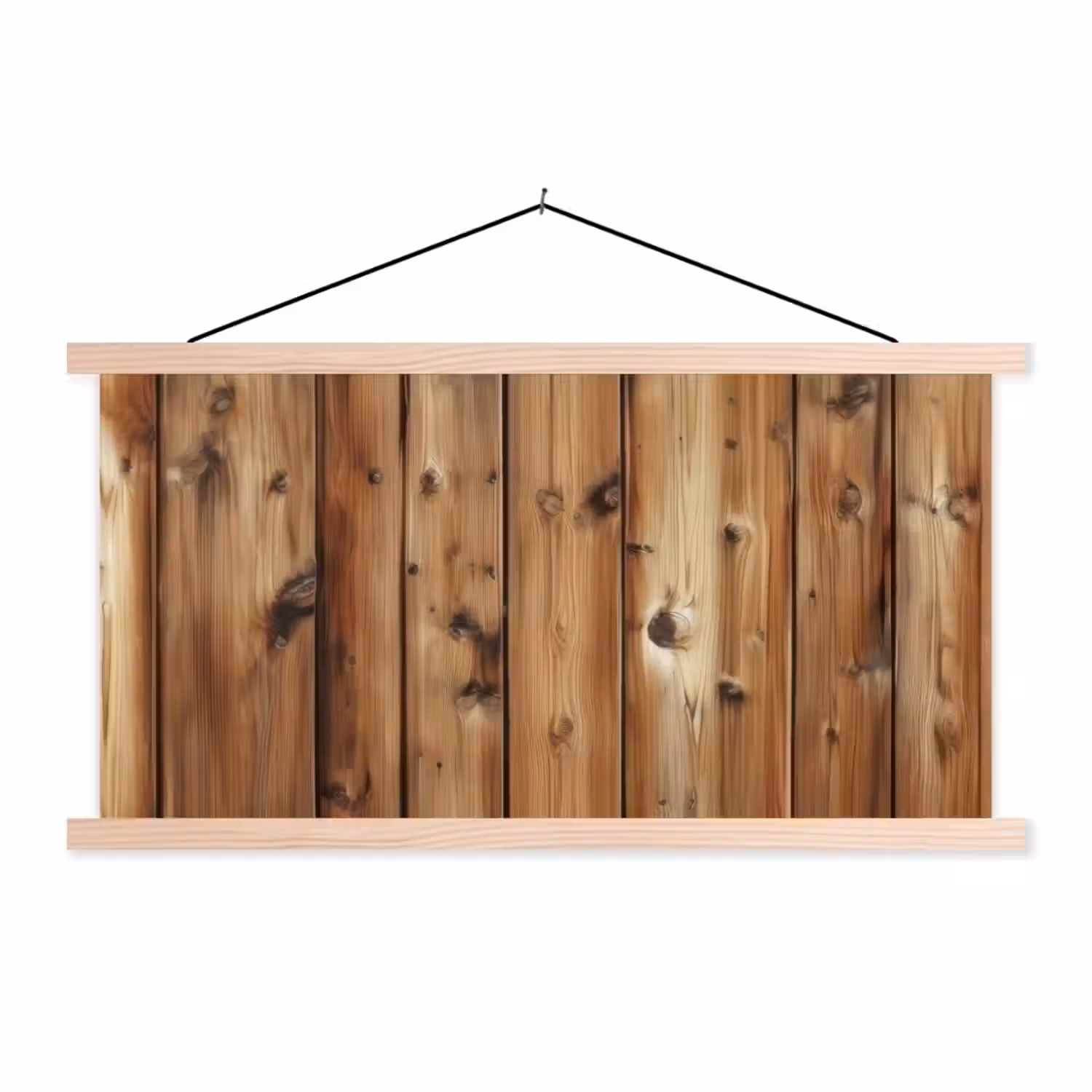 Hout - Planken - Bruin textielposter latten blank klein -3d