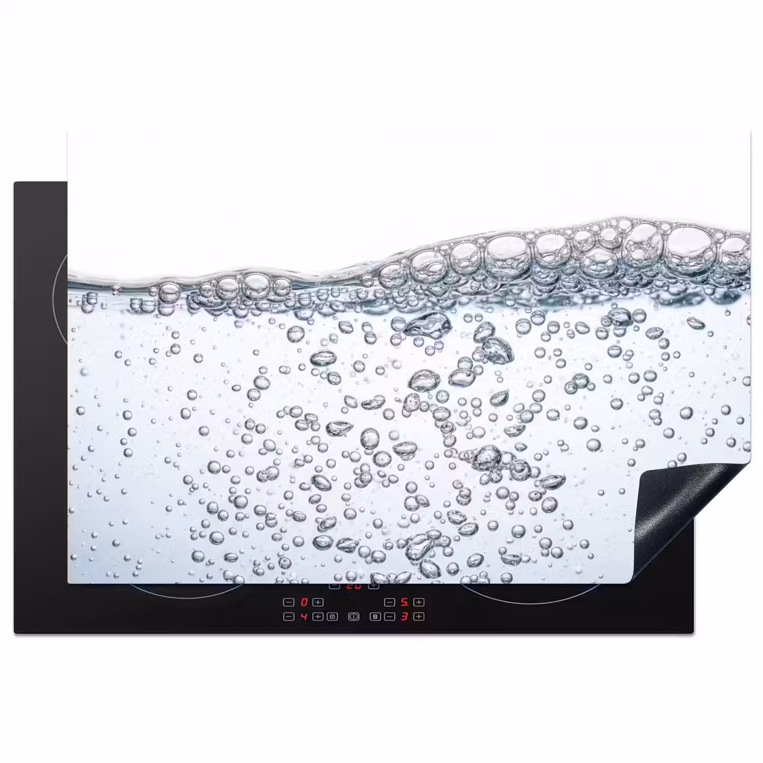 Luchtbellen - Water - Dynamisch Inductie beschermer vinyl 3mm klein -3d
