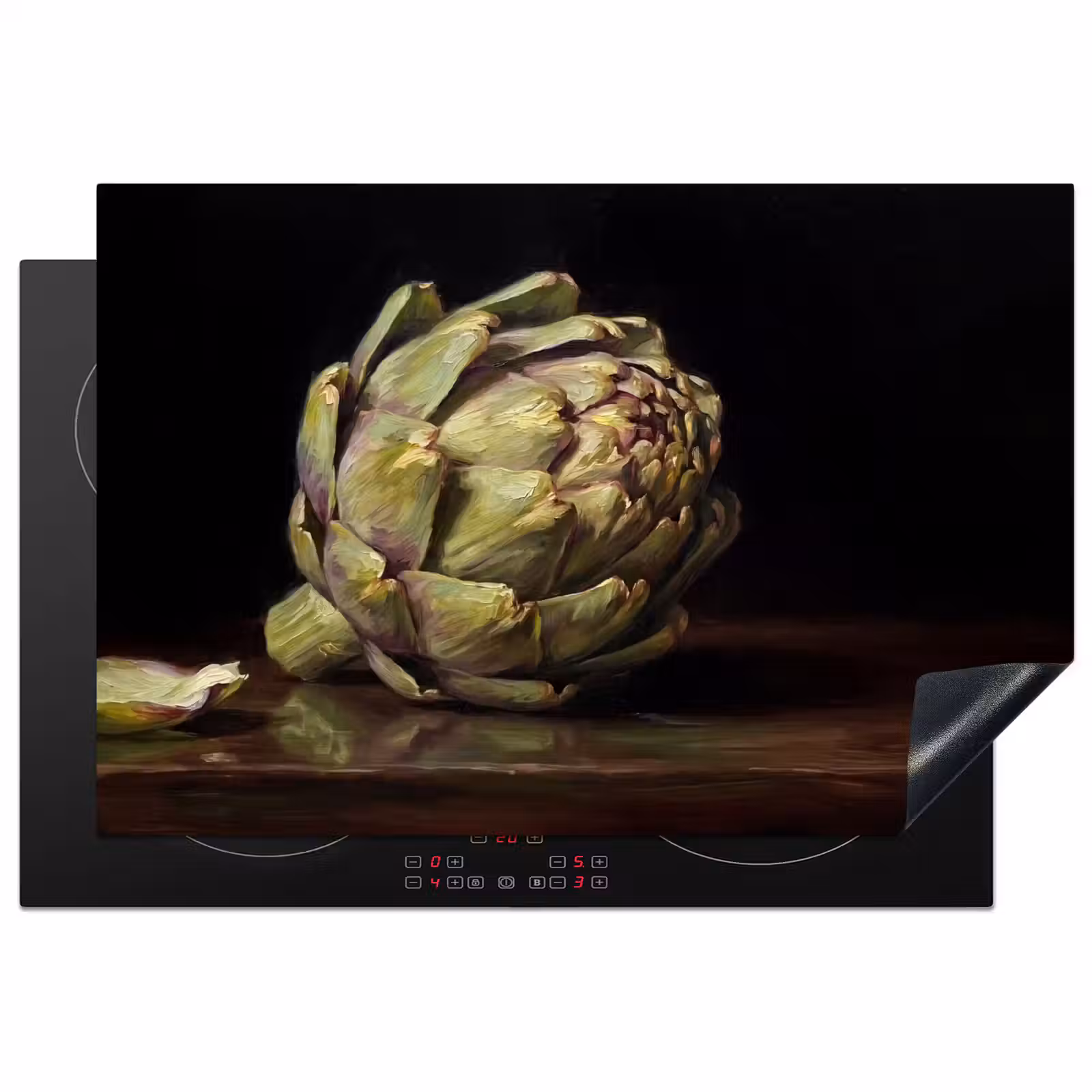 Induction Hob Cover - Artichoke - Food - Classic - Artichok - Eten - Klassiek Inductie beschermer vinyl 3mm klein