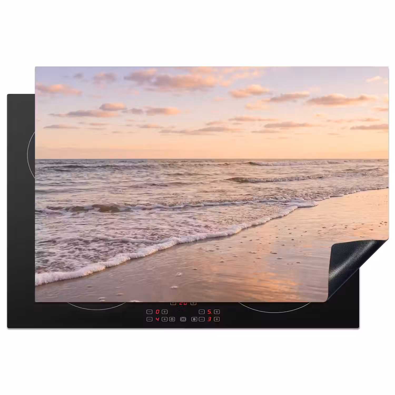 Strand - Branding - Wolken Inductie beschermer vinyl 3mm klein -3d