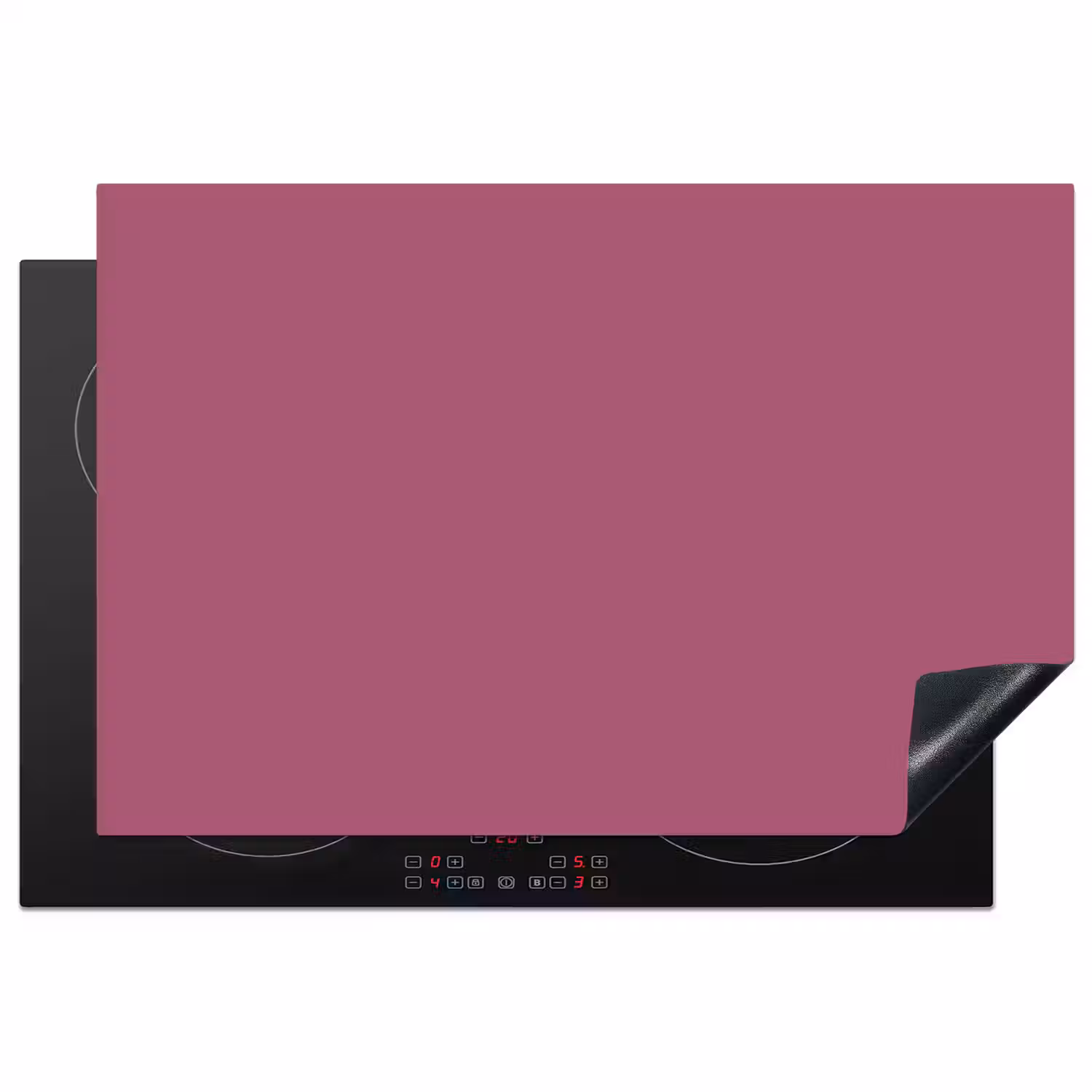 Berry - Roze -Pink Inductie beschermer vinyl 3mm klein 276 -3d