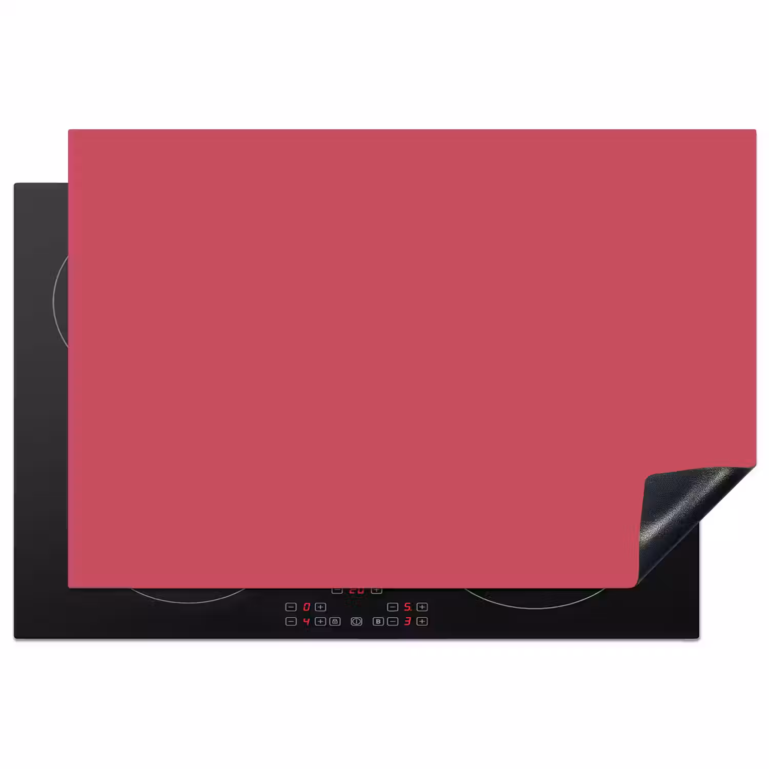 Bold - Berry - Rood Inductie beschermer vinyl 3mm klein 276 -3d