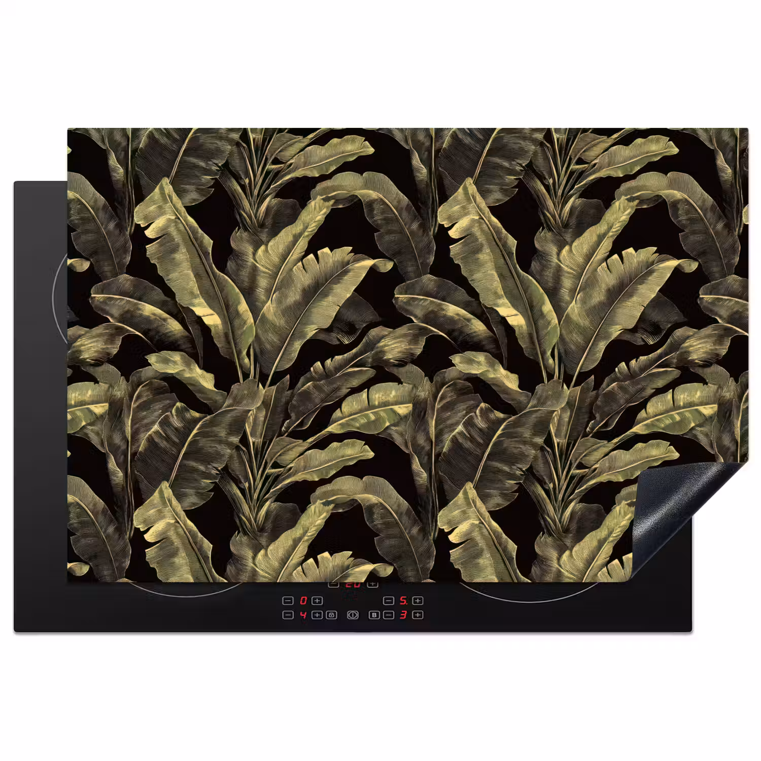 Botanisch - Bladeren - Groen Inductie beschermer vinyl 3mm klein 276 -3d