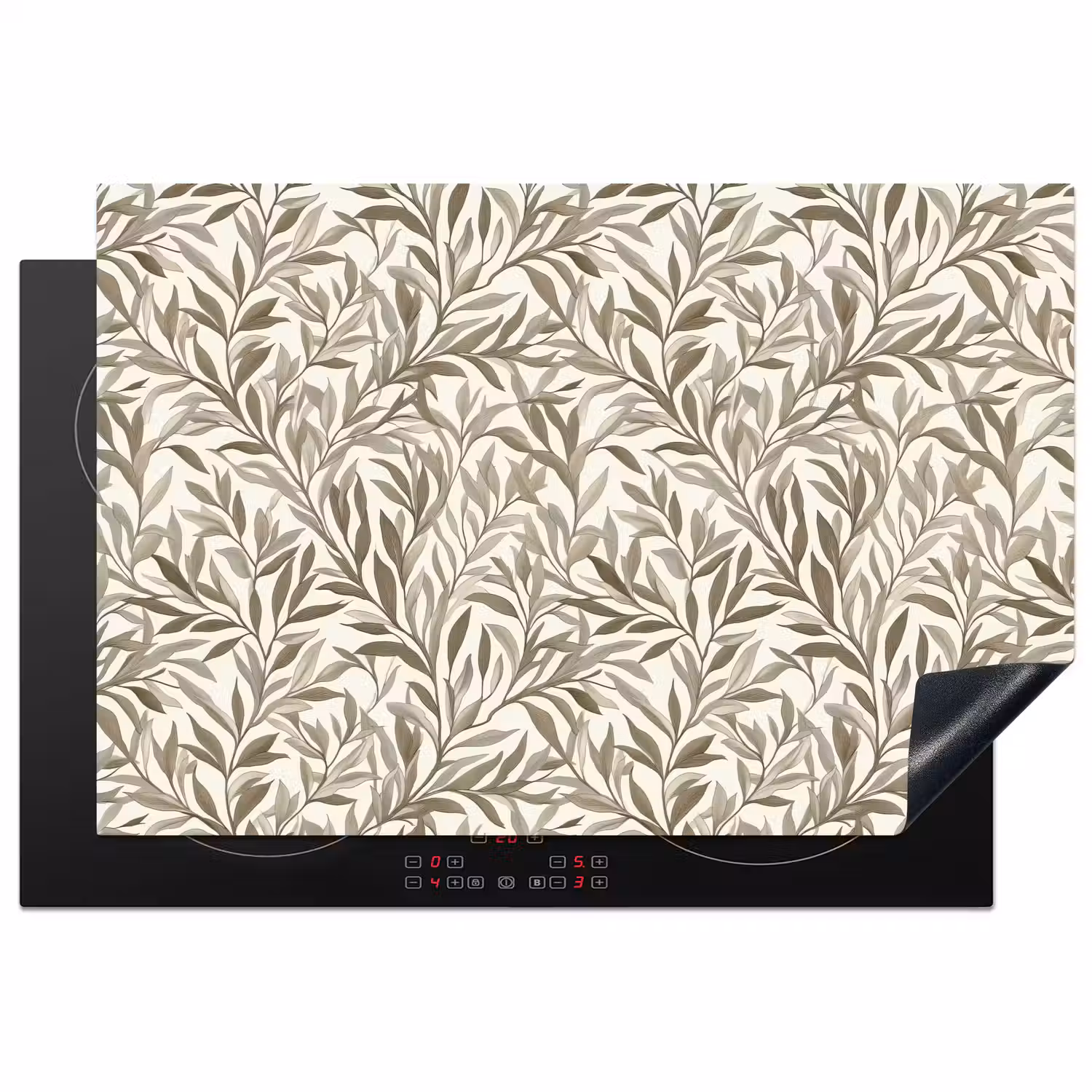 Takken - Botanisch - Taupe Inductie beschermer vinyl 3mm klein 276 -3d