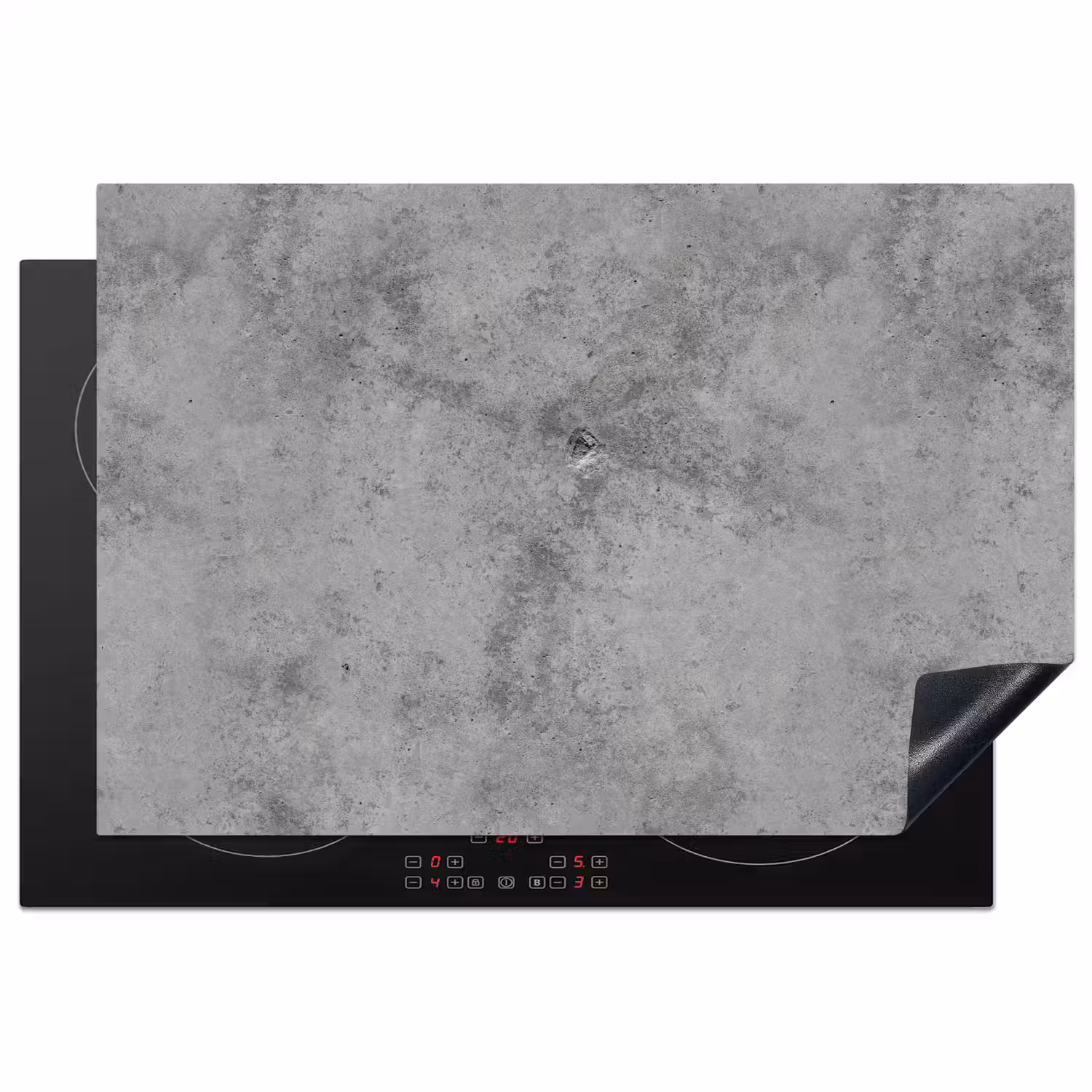 Beton - Grijs - Patronen Inductie beschermer vinyl 3mm klein 276 -3d