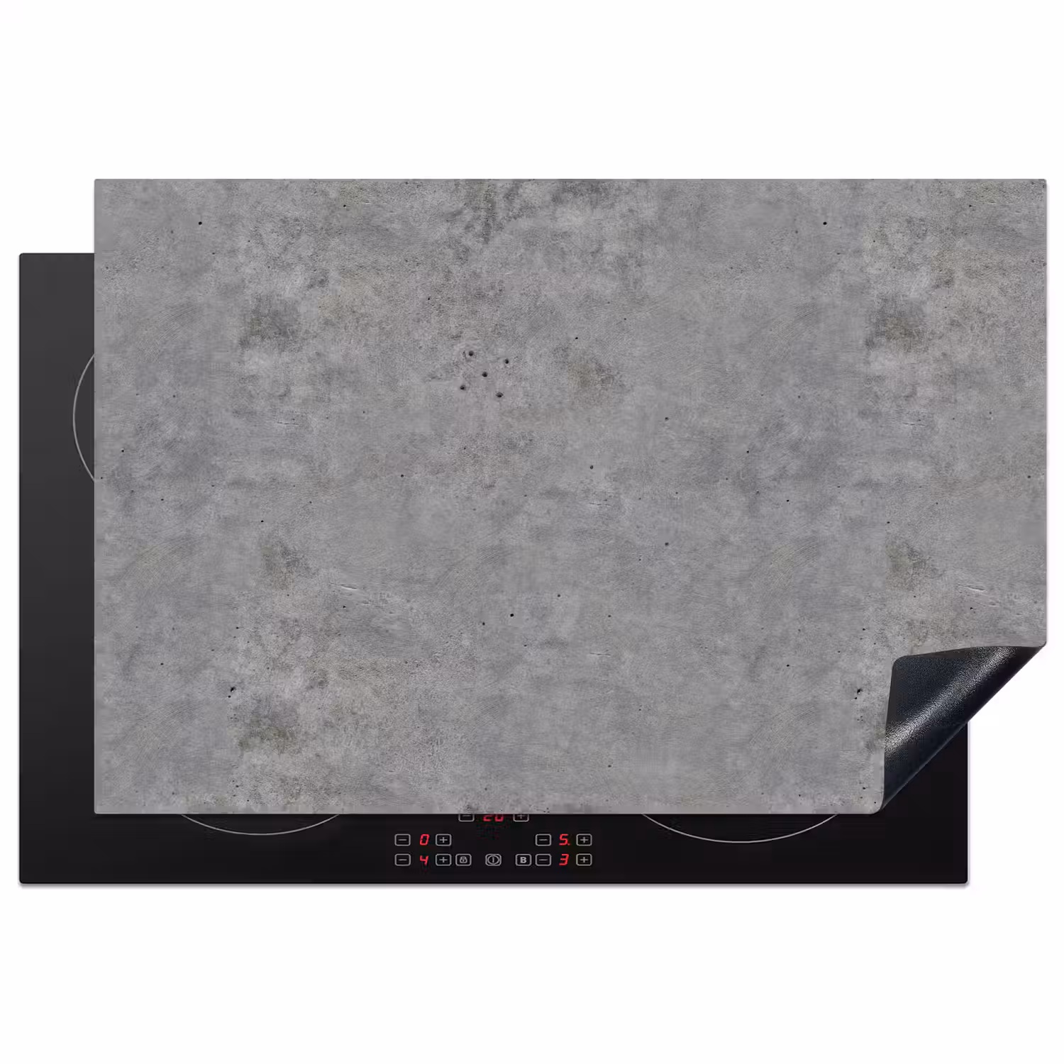 Beton - Industrieel - Patronen Inductie beschermer vinyl 3mm klein 276 -3d