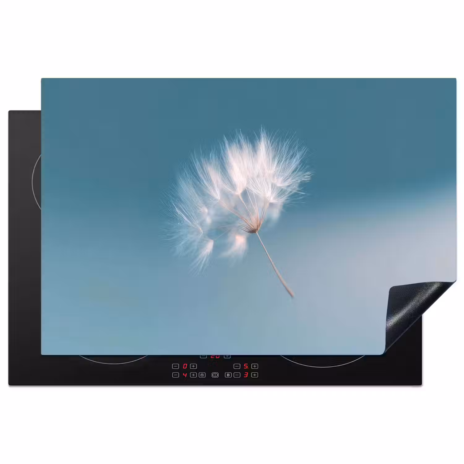 Paardenbloempluisje - Blauw - Lucht Inductie beschermer vinyl 3mm klein -3d