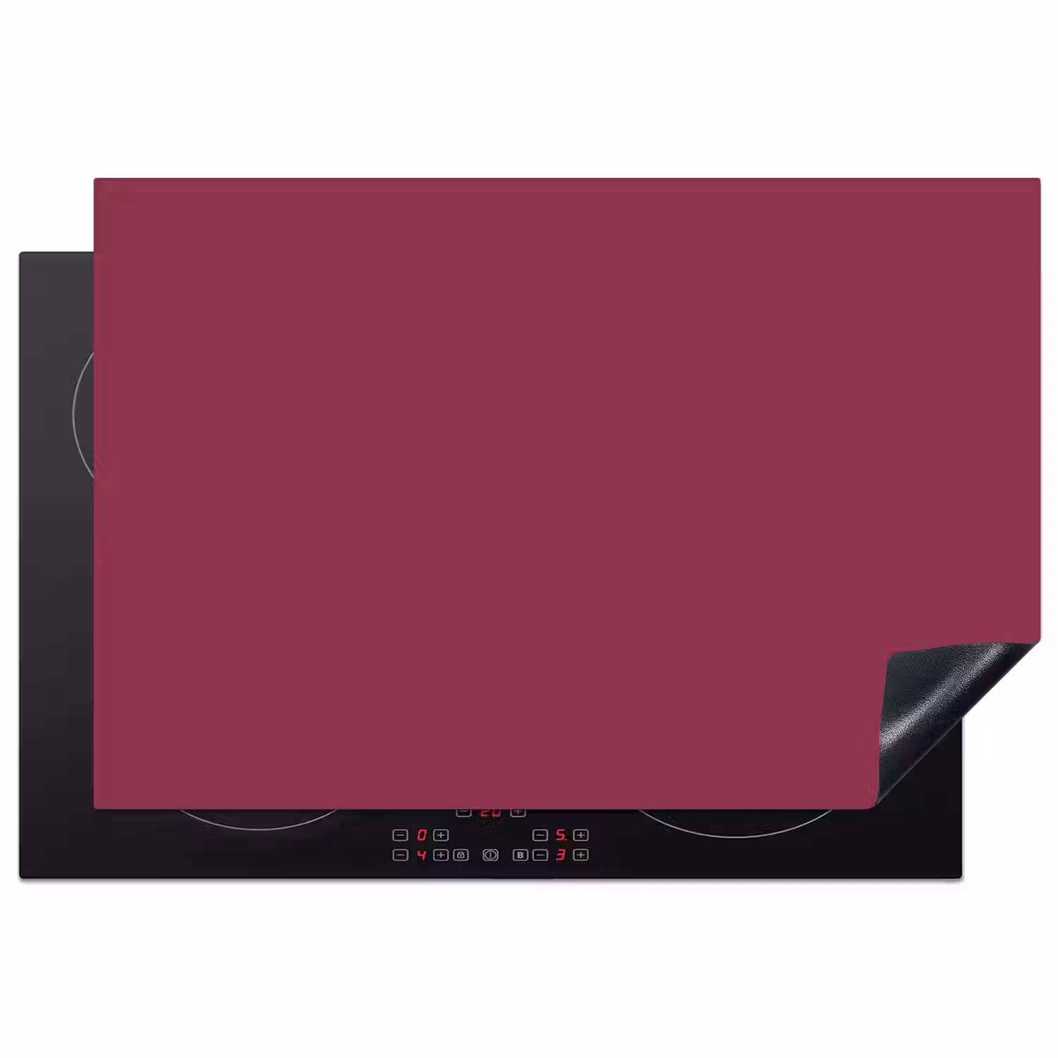 Deep - Rasberry - Rood Inductie beschermer vinyl 3mm klein 276 -3d