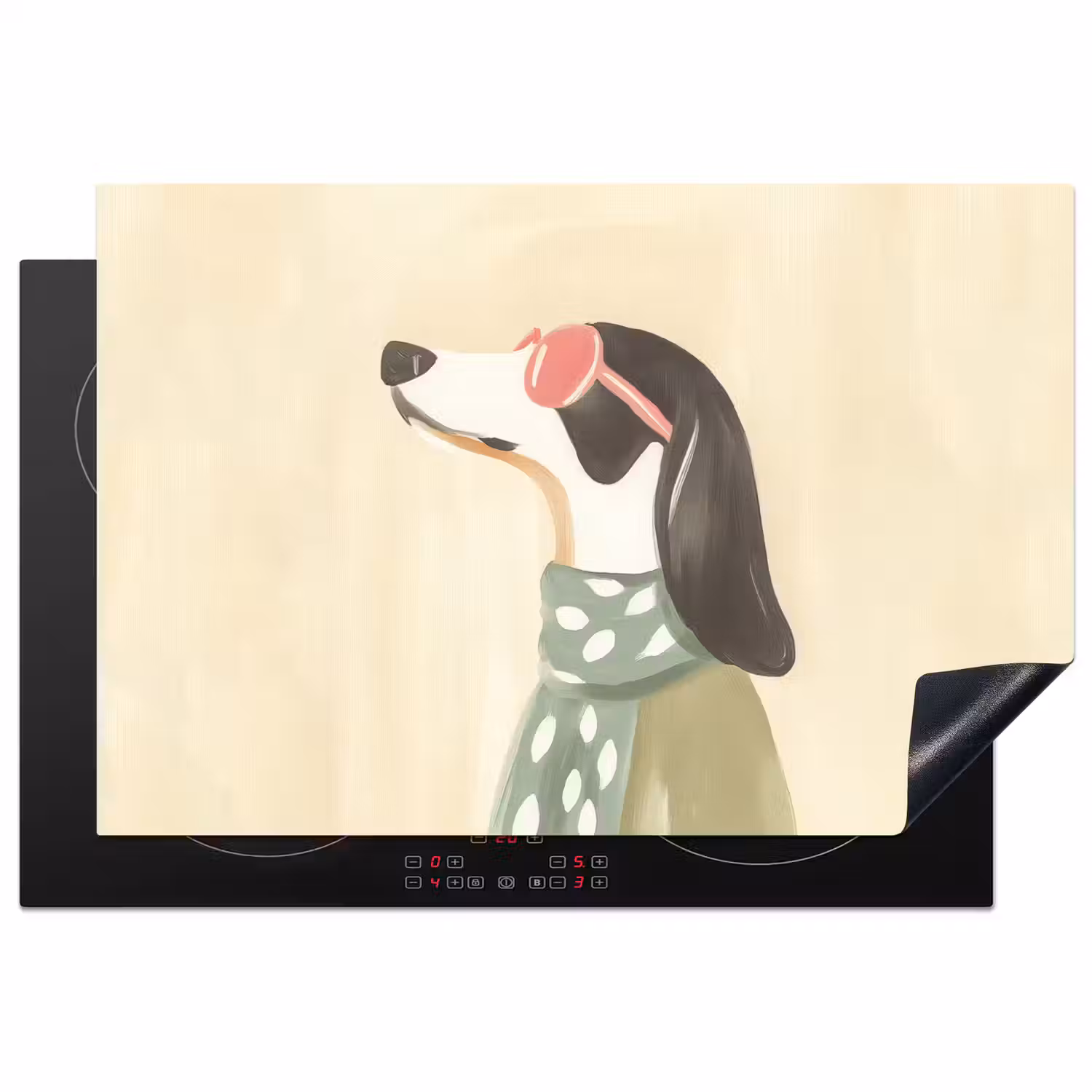 Hond - Zonnebril - Sjaal Inductie beschermer vinyl 3mm klein -3d