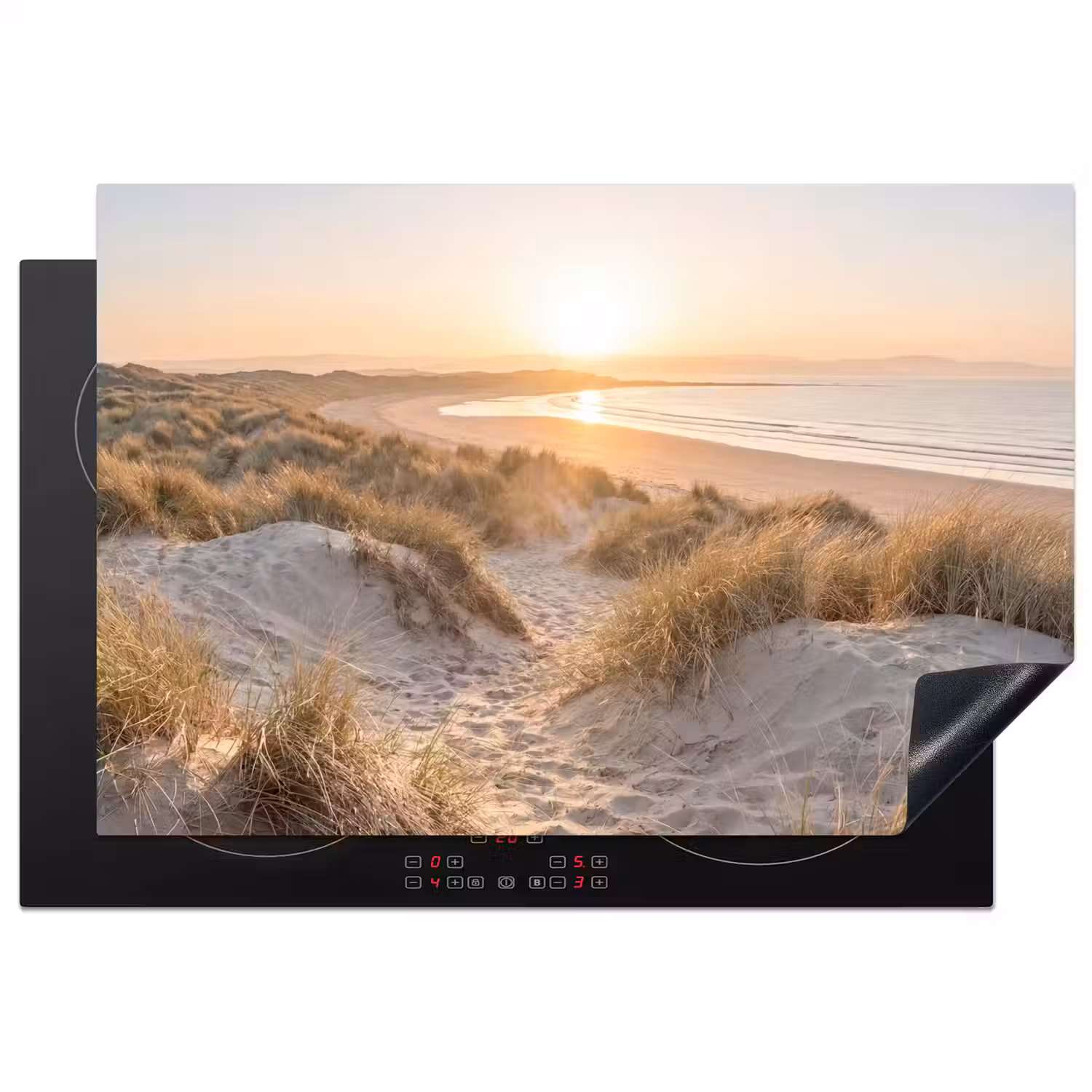 Duinen - Strand - Zee Inductie beschermer vinyl 3mm klein -3d