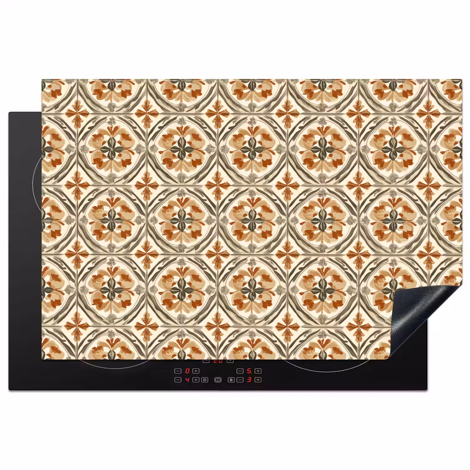 Elegant - Antiek - Kleurrijk Inductie beschermer vinyl 3mm klein 276 -3d