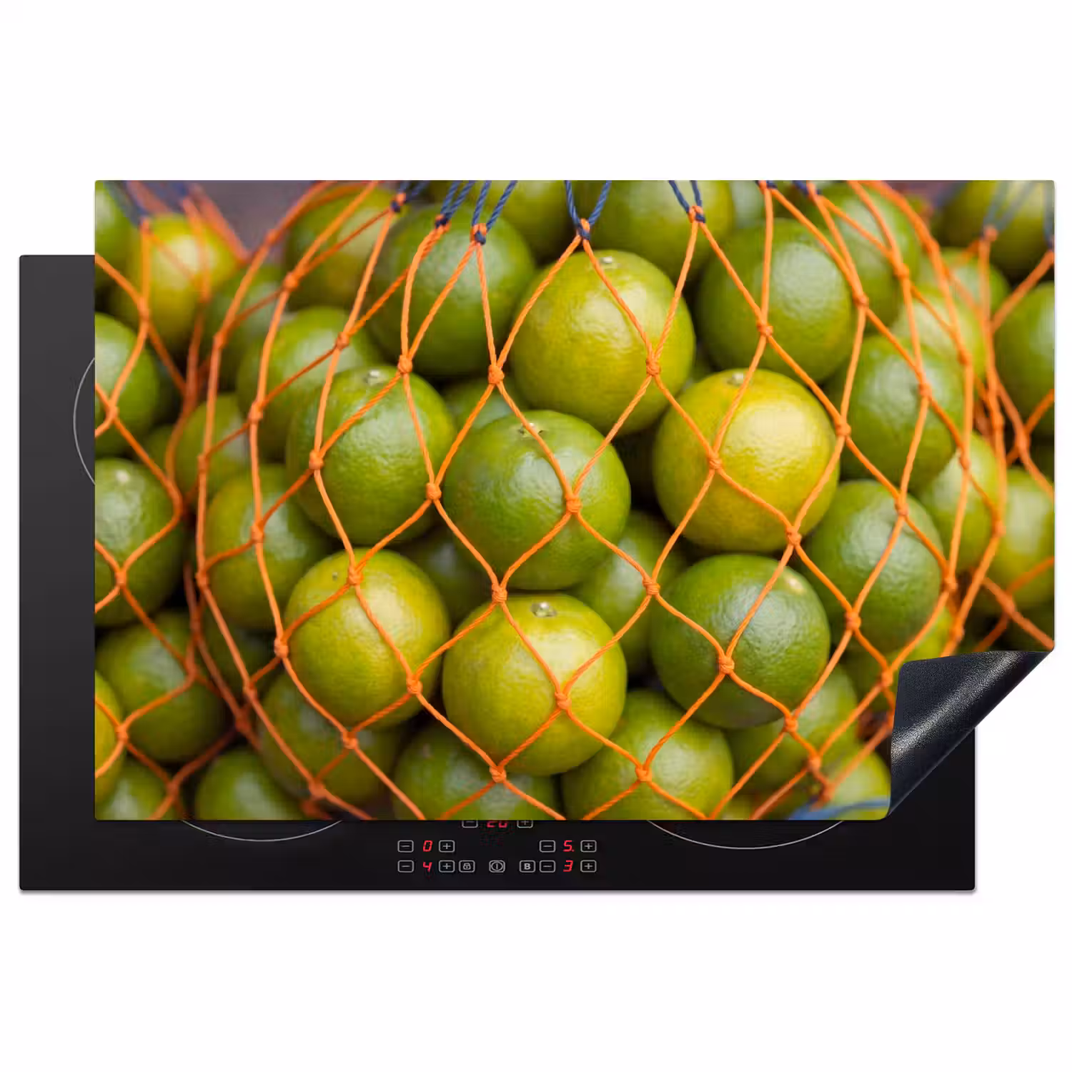 Eten - Net - Groen - Markt Inductie beschermer vinyl 3mm klein -3d