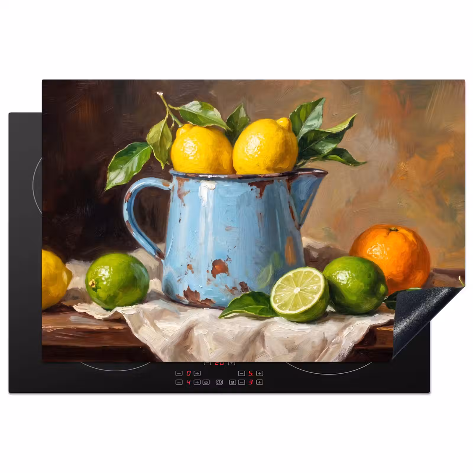 Induction Hob Cover - Food - Still Life - Classical - Eten - Stilleven - Klassiek Inductie beschermer vinyl 3mm klein