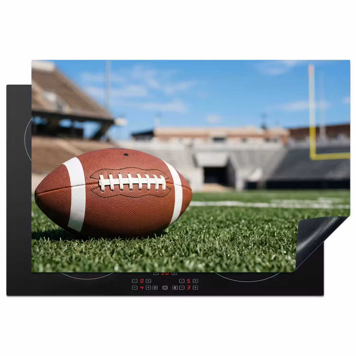 Football - Veld - Stadion - Sport Inductie beschermer vinyl 3mm klein -3d
