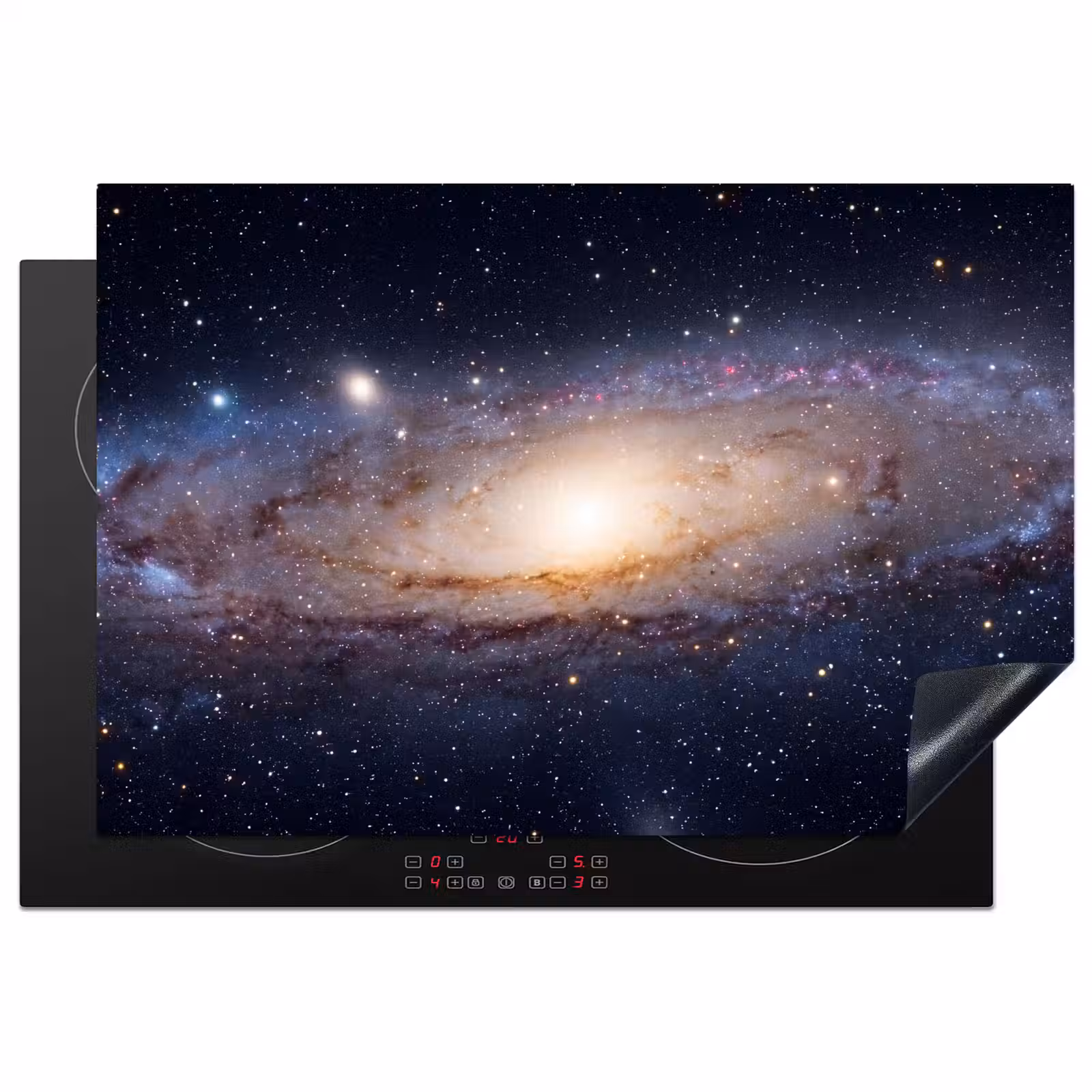 Induction Hob Cover - Galaxy - Space - Cosmos - Sterrenstelsel - Ruimte - Kosmos Inductie beschermer vinyl 3mm klein