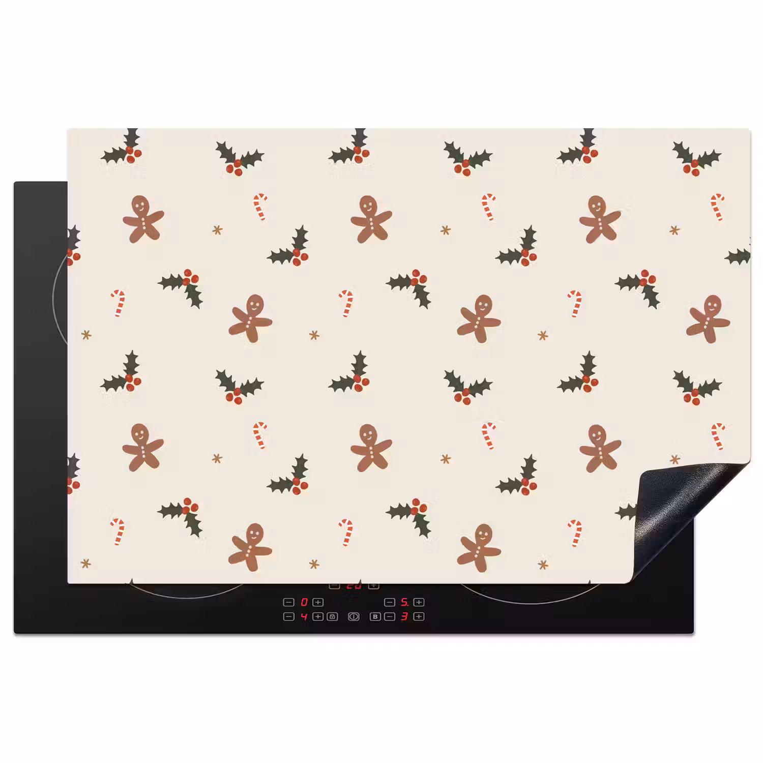 Illustratie - Figuren - Beige Inductie beschermer vinyl 3mm klein 276 -3d
