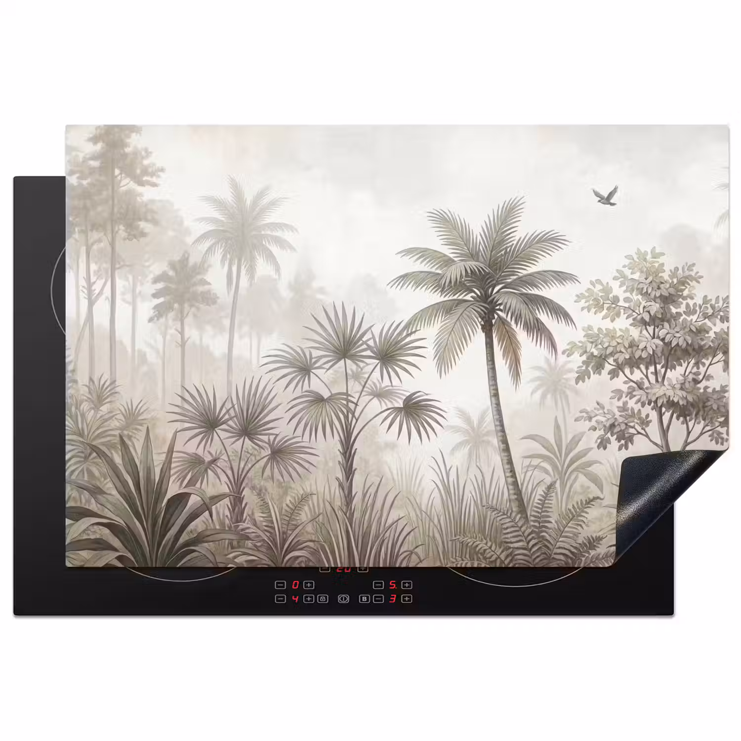 Jungle - Palmbomen - Natuur Inductie beschermer vinyl 3mm klein -3d