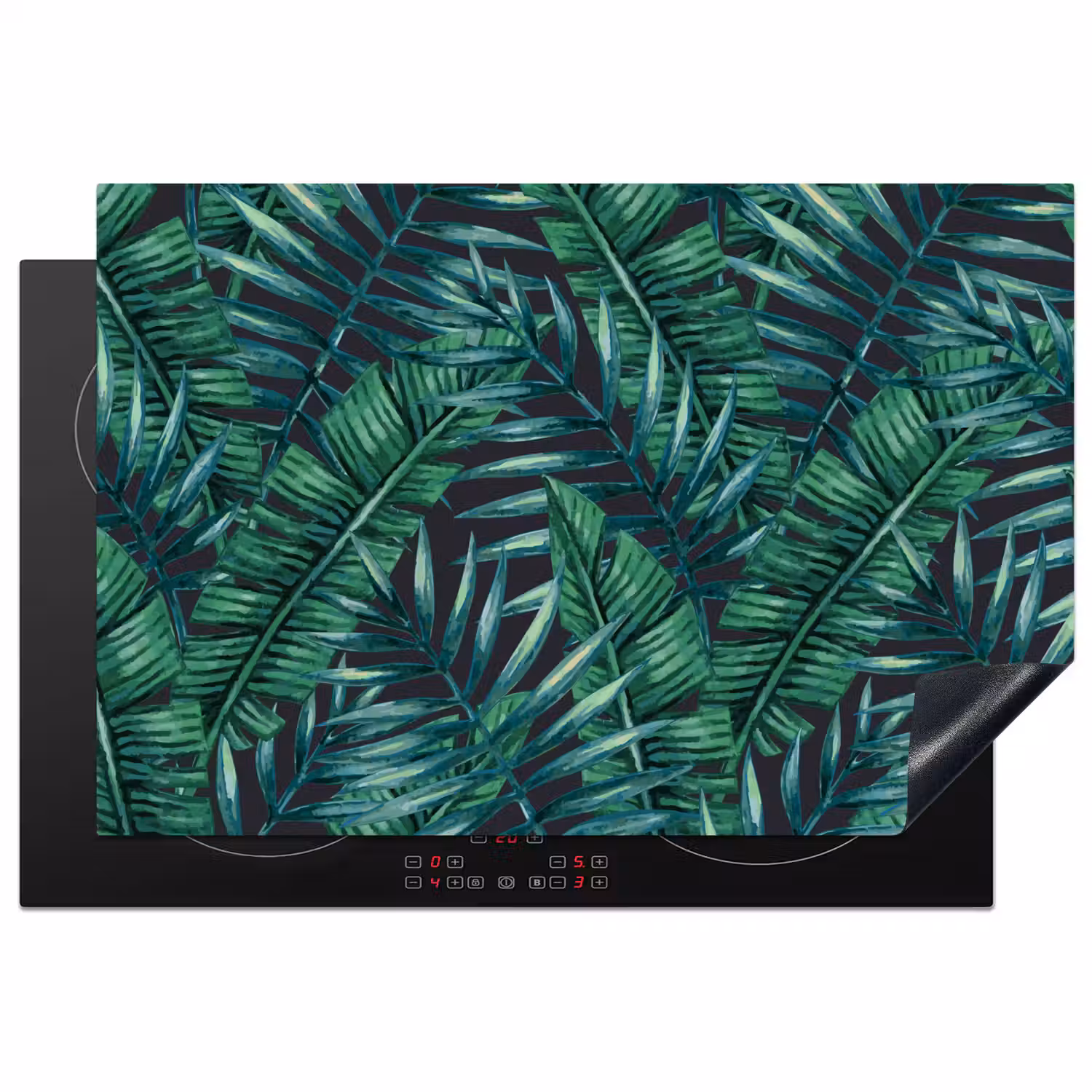 Bladeren - Tropisch - Jungle - Natuur Inductie beschermer vinyl 3mm klein -3d