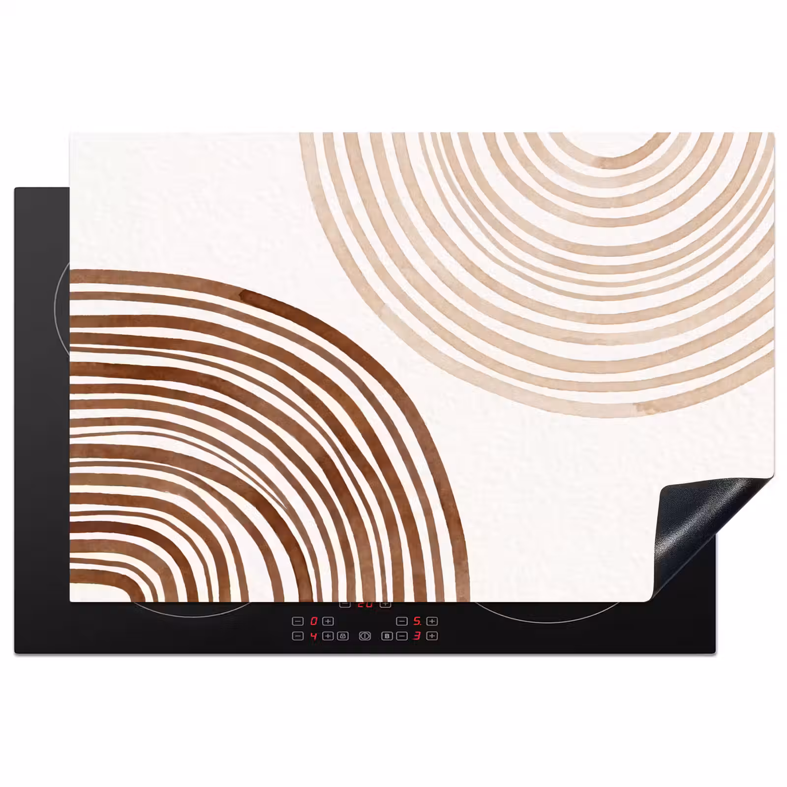 Induction Hob Cover - Lines - Minimalist - Art - Lijnen - Minimalistisch - Kunst Inductie beschermer vinyl 3mm klein