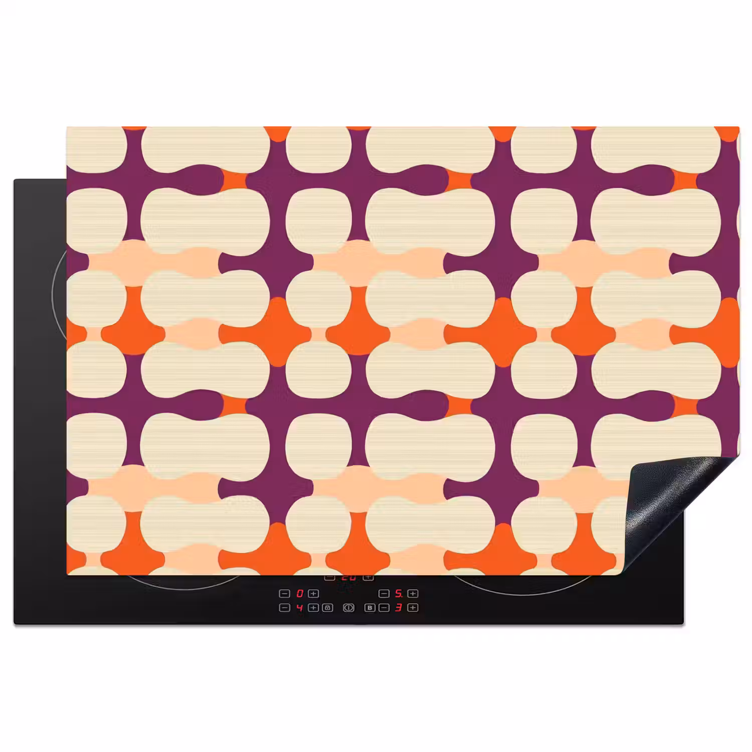Modern - Patroon - Kleurrijk Inductie beschermer vinyl 3mm klein 276 -3d
