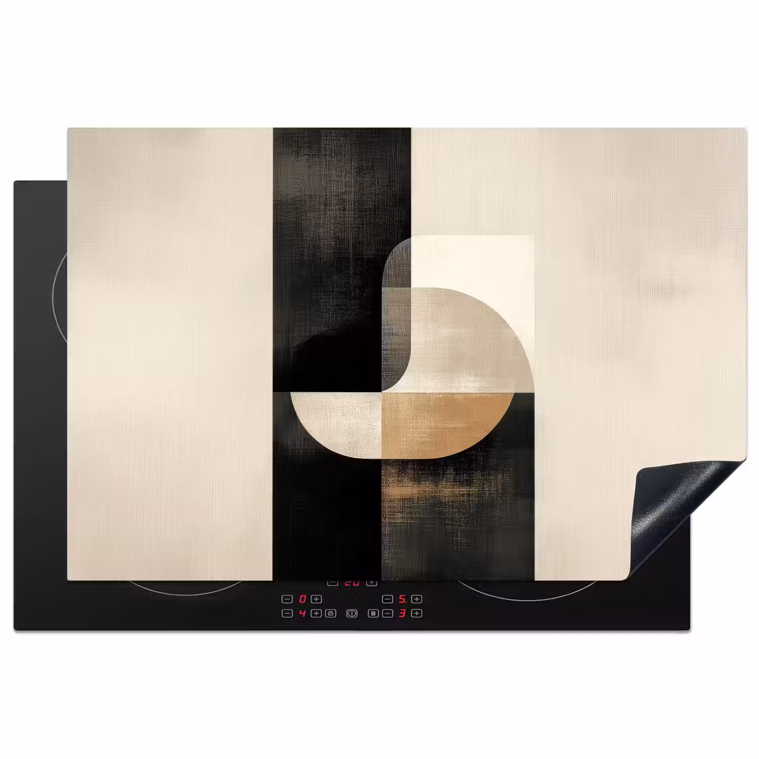 Modern - Vierkant - Vormen Inductie beschermer vinyl 3mm klein -3d