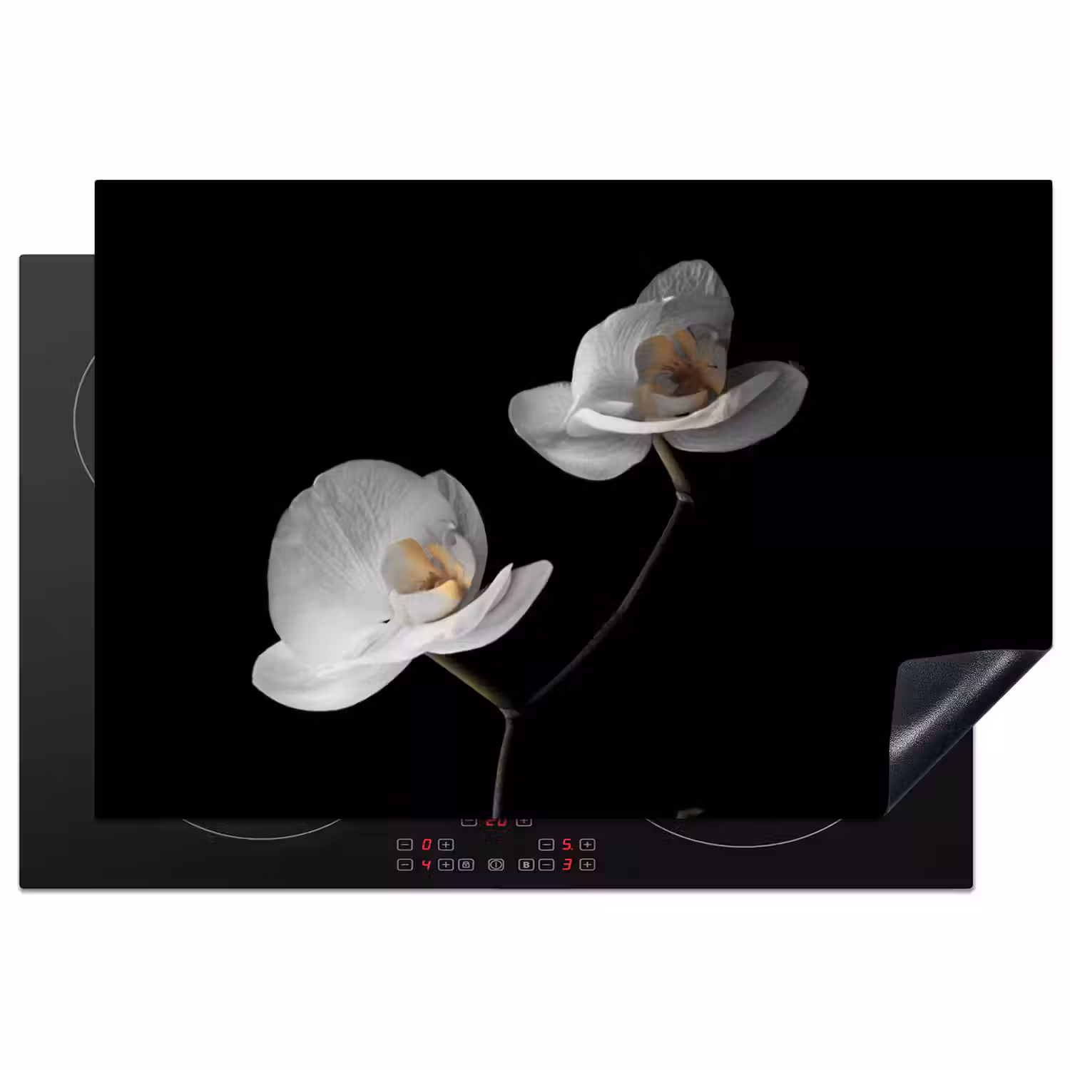 Nachtelijke Orchidee Elegance Inductie beschermer vinyl 3mm klein -3d
