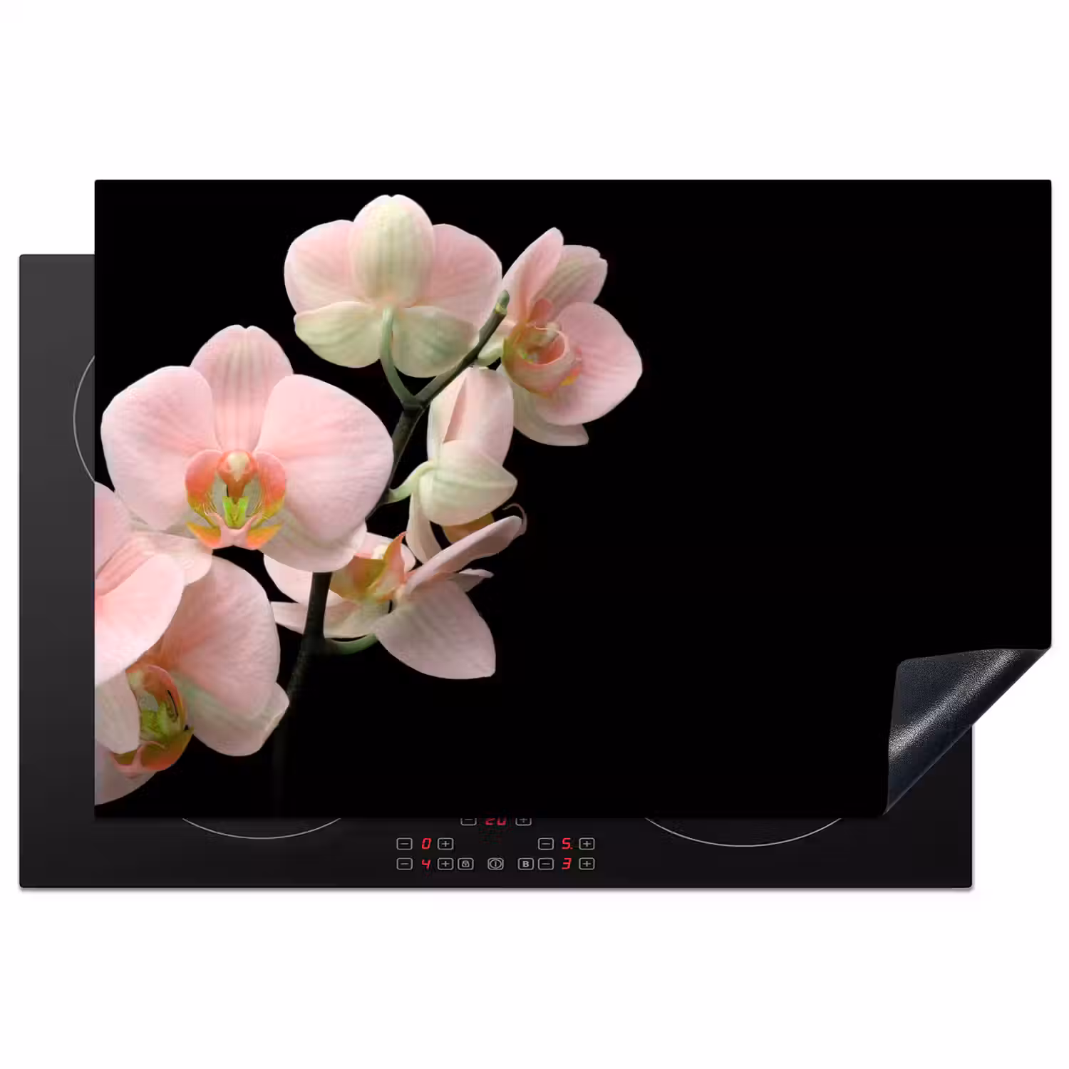 Orchidee - Bloemen - Roze - Stilleven - Flora Inductie beschermer vinyl 3mm klein -3d