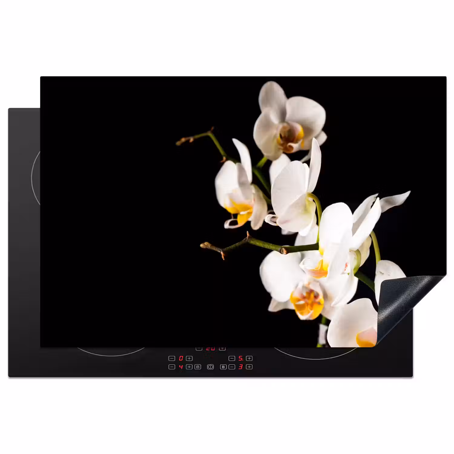 Orchidee - Bloemen - Planten - Botanisch Inductie beschermer vinyl 3mm klein -3d