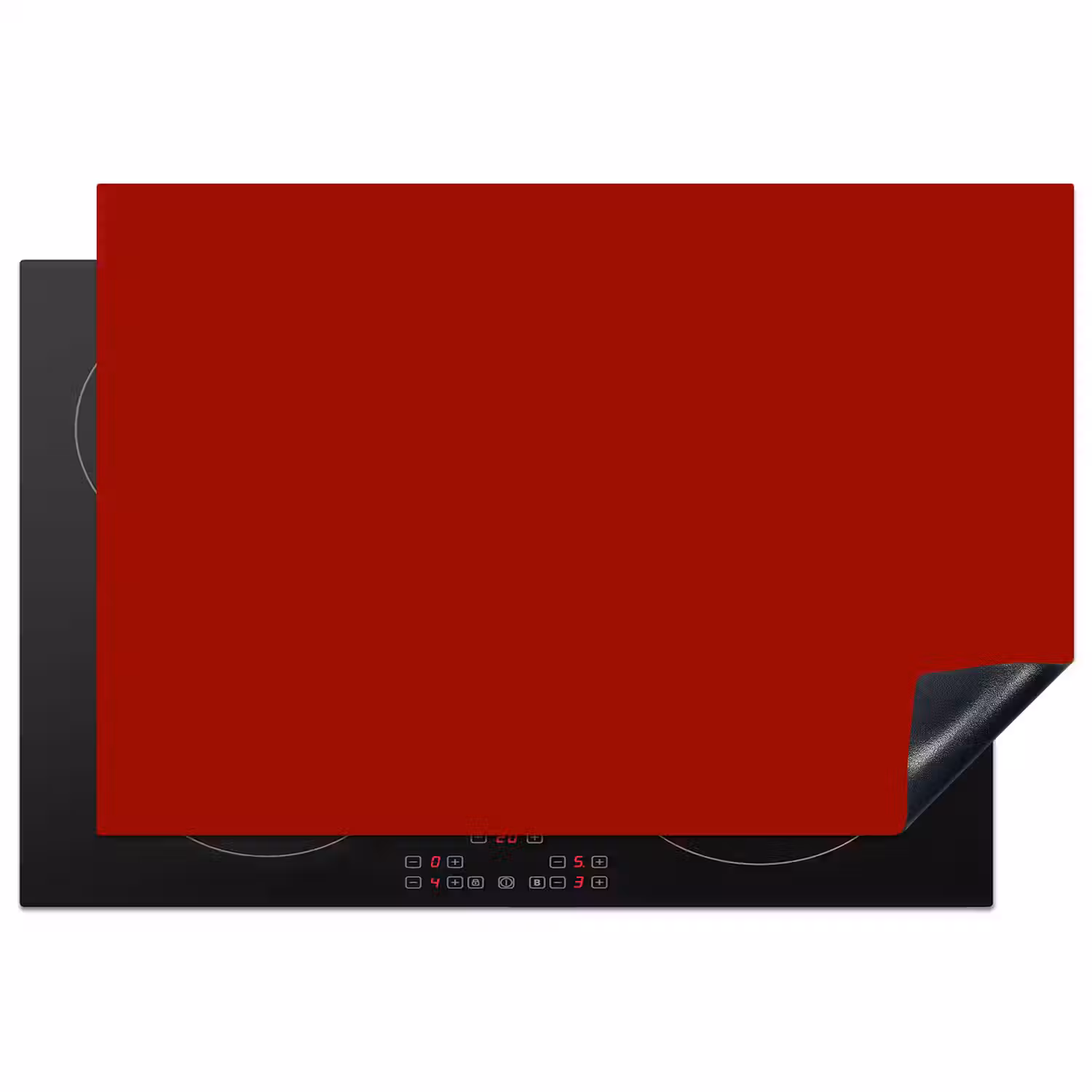 Oxblood - Maroon - Rood Inductie beschermer vinyl 3mm klein 276 -3d