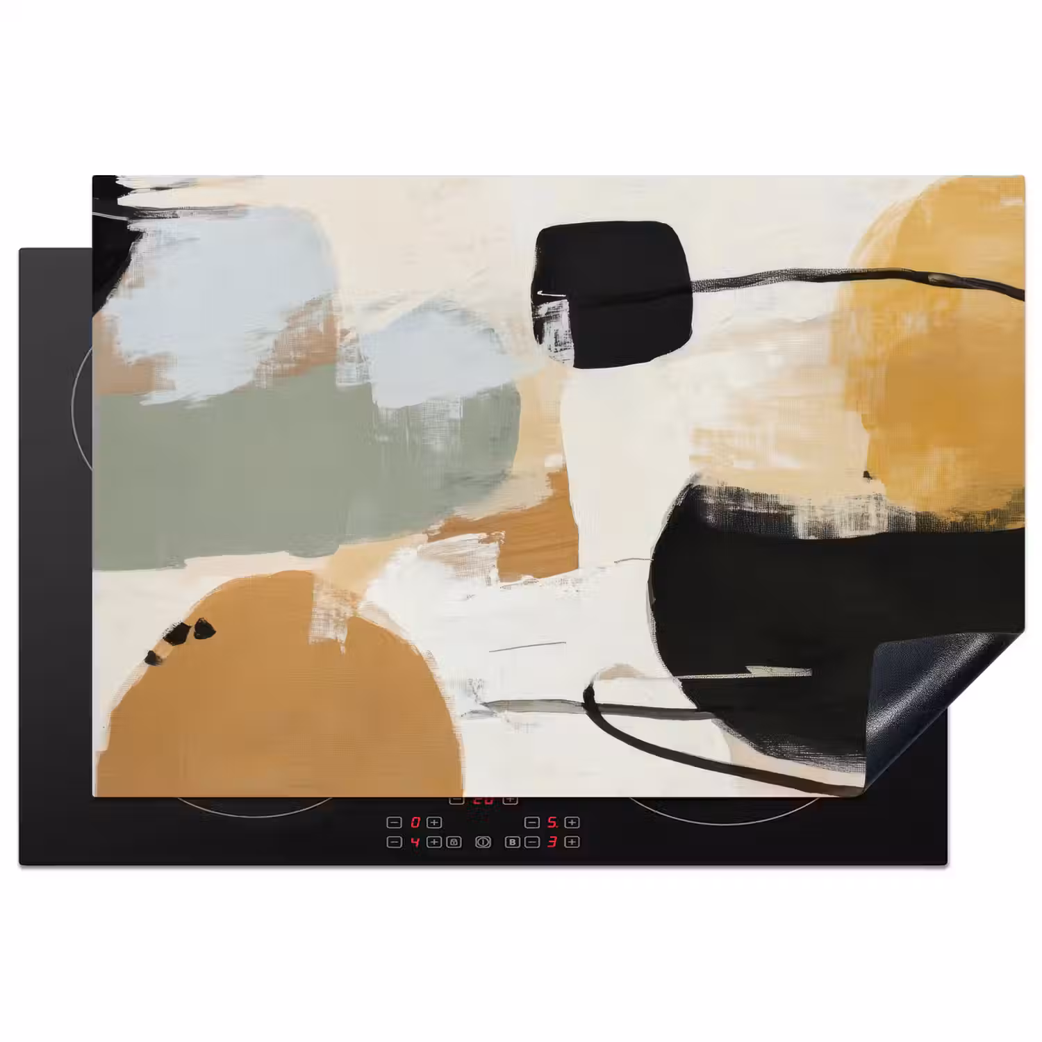Paint - Abstract - Kleuren Inductie beschermer vinyl 3mm klein -3d