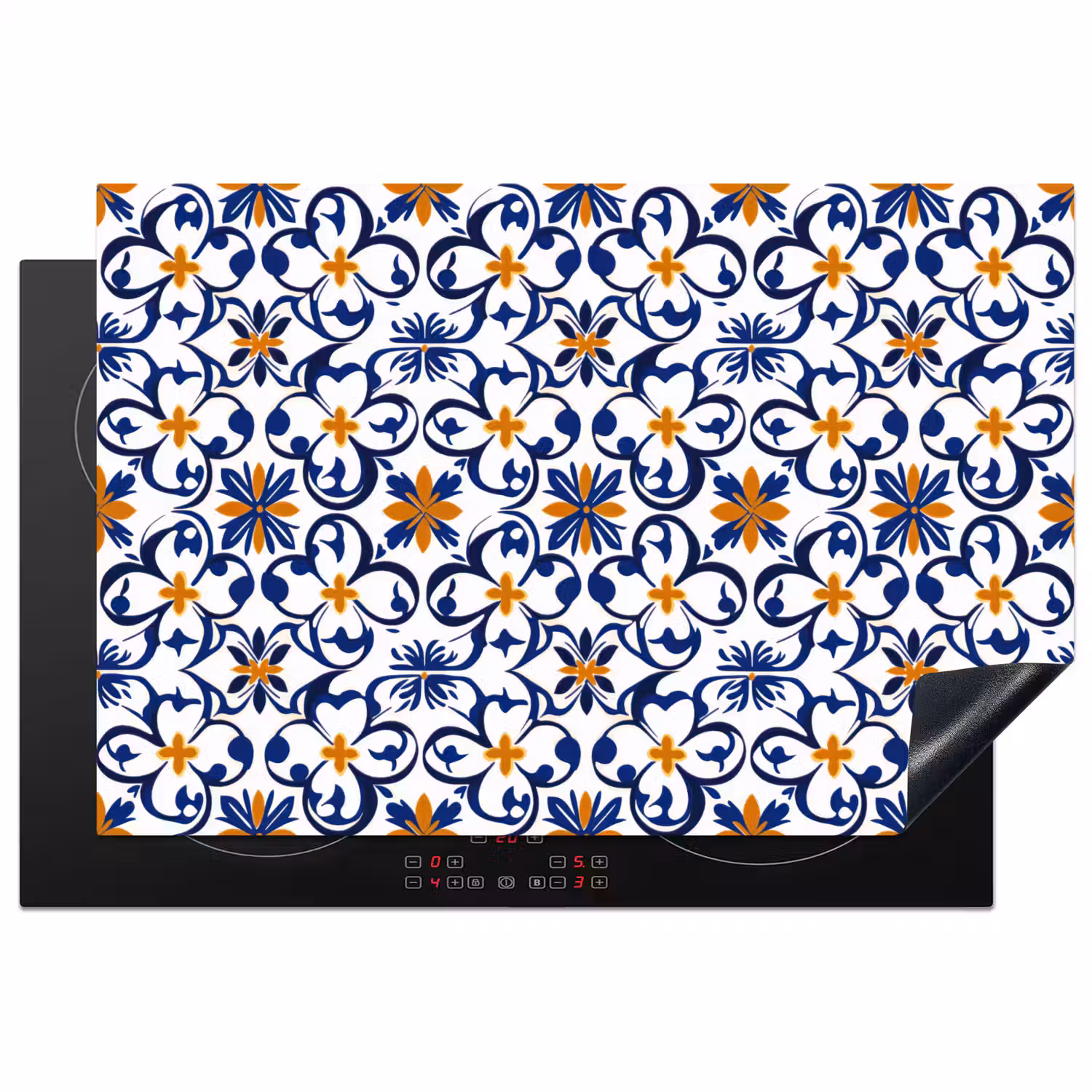 Patroon - Modern - Kleurrijk Inductie beschermer vinyl 3mm klein 276 -3d