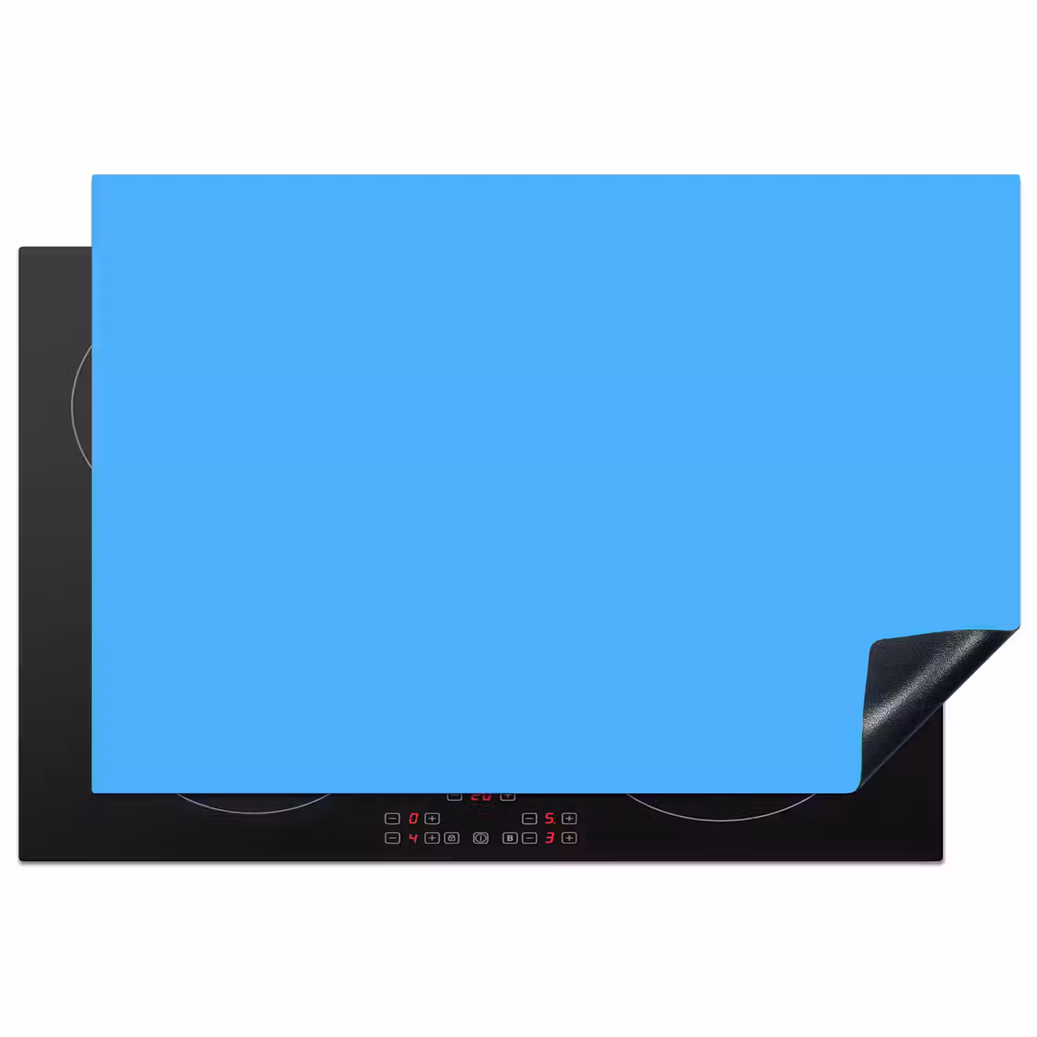 Sky - Blue - Blauw Inductie beschermer vinyl 3mm klein 276 -3d