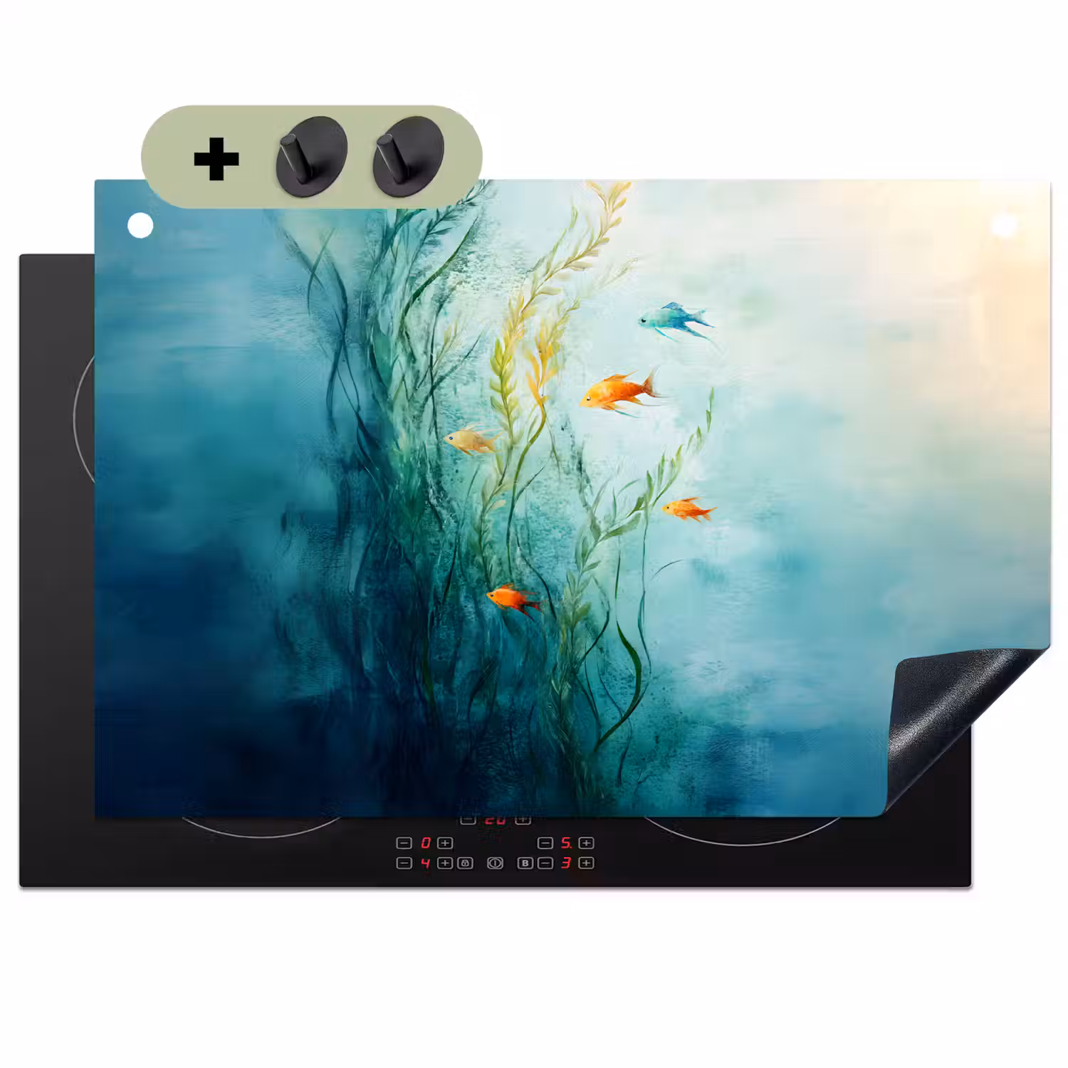 Waterplanten - Vissen - Kleurrijk - Water Inductie beschemer met haakjes klein -3d